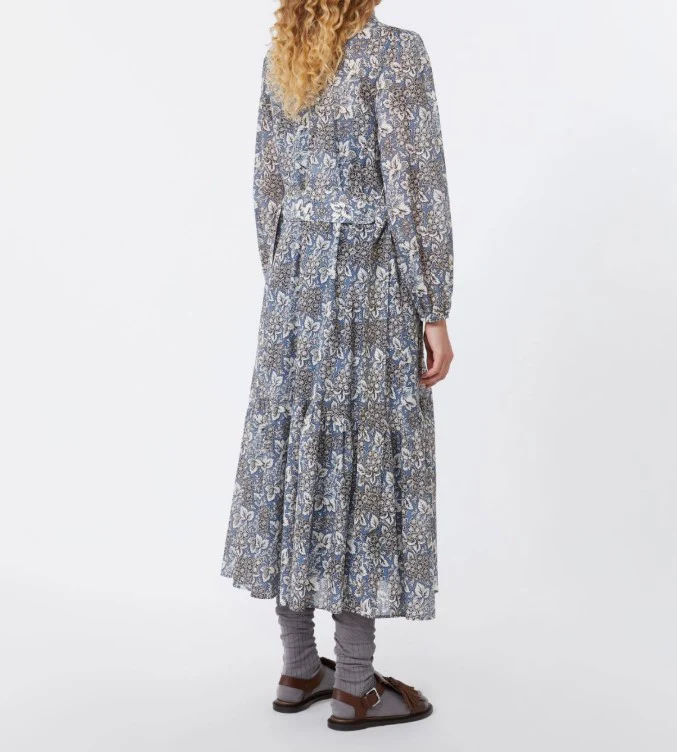 Pure Cotton Voile Puff Sleeve Dress - Image 4