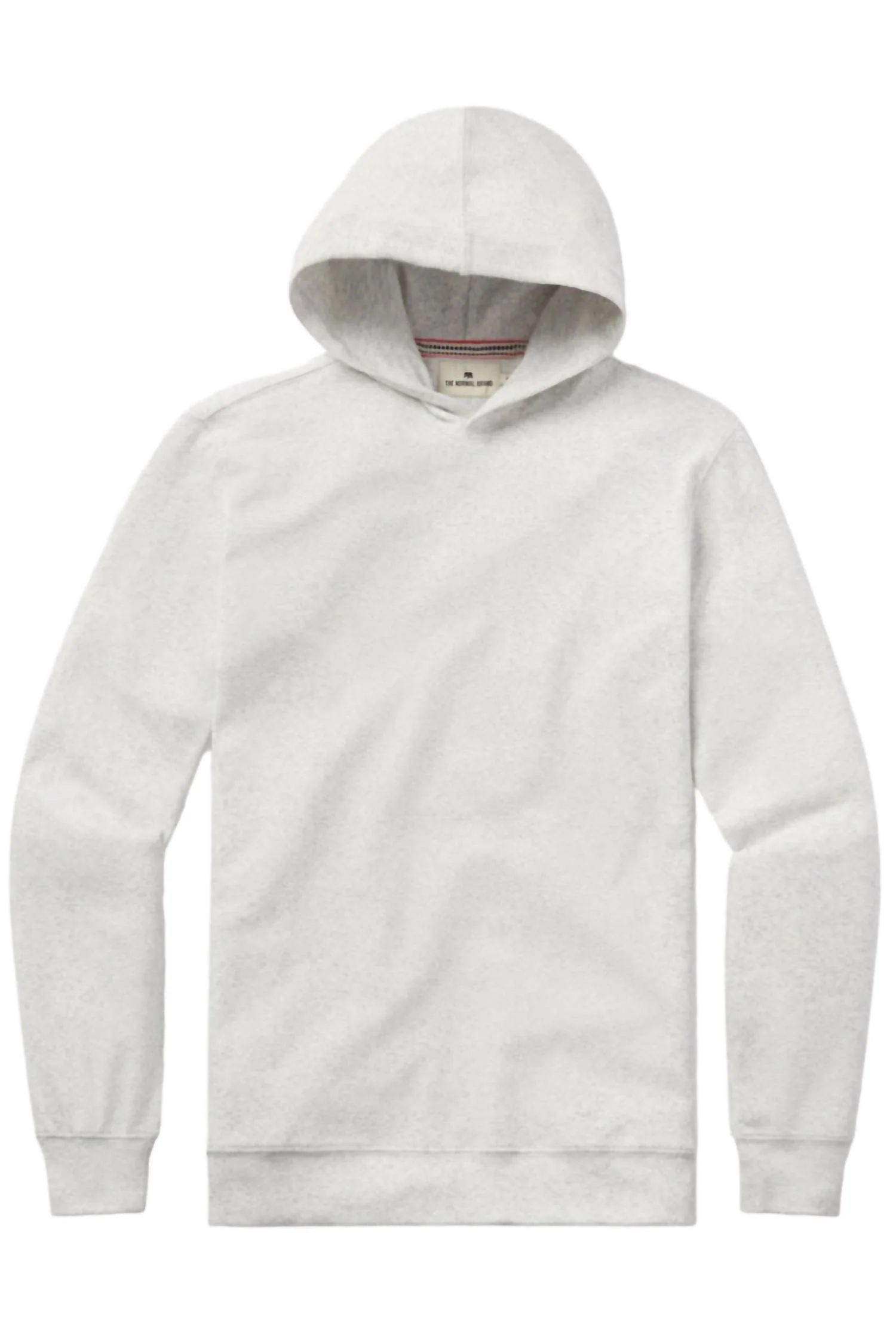 Puremeso Essential Long Sleeve Hoodie In Stone - Image 3