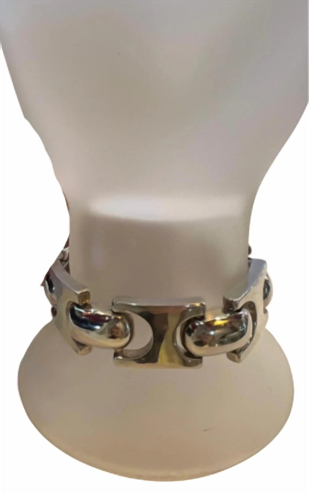 Puzzle Clasp Bracelet In Silver