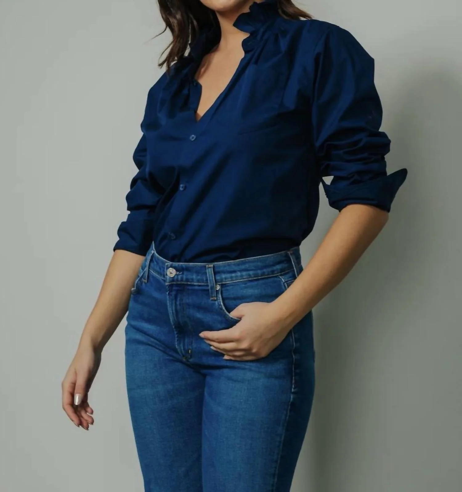 Quarantina Top In Navy