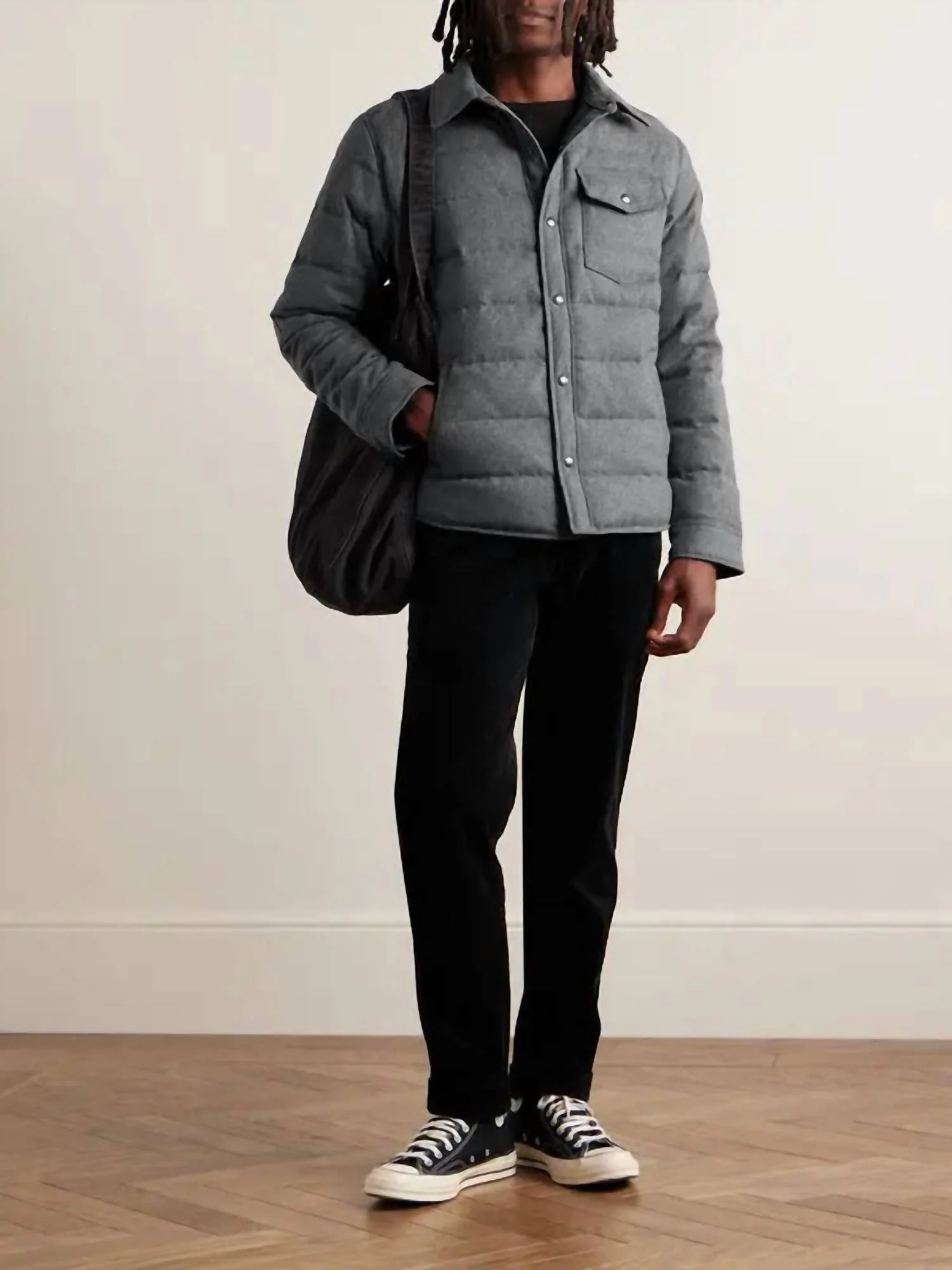 Quilted Beckett Jacket In Grey