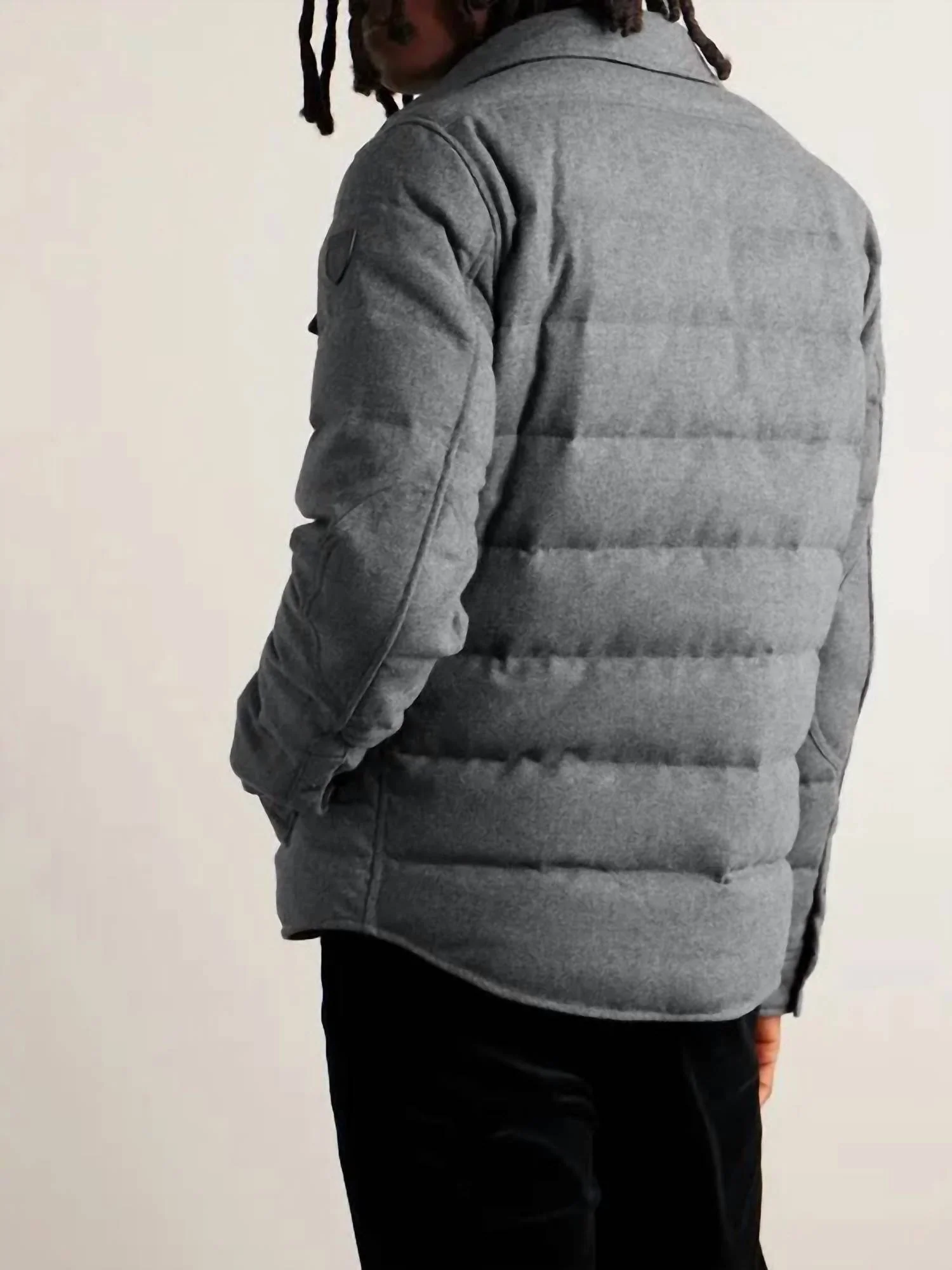 Quilted Beckett Jacket In Grey - Image 2