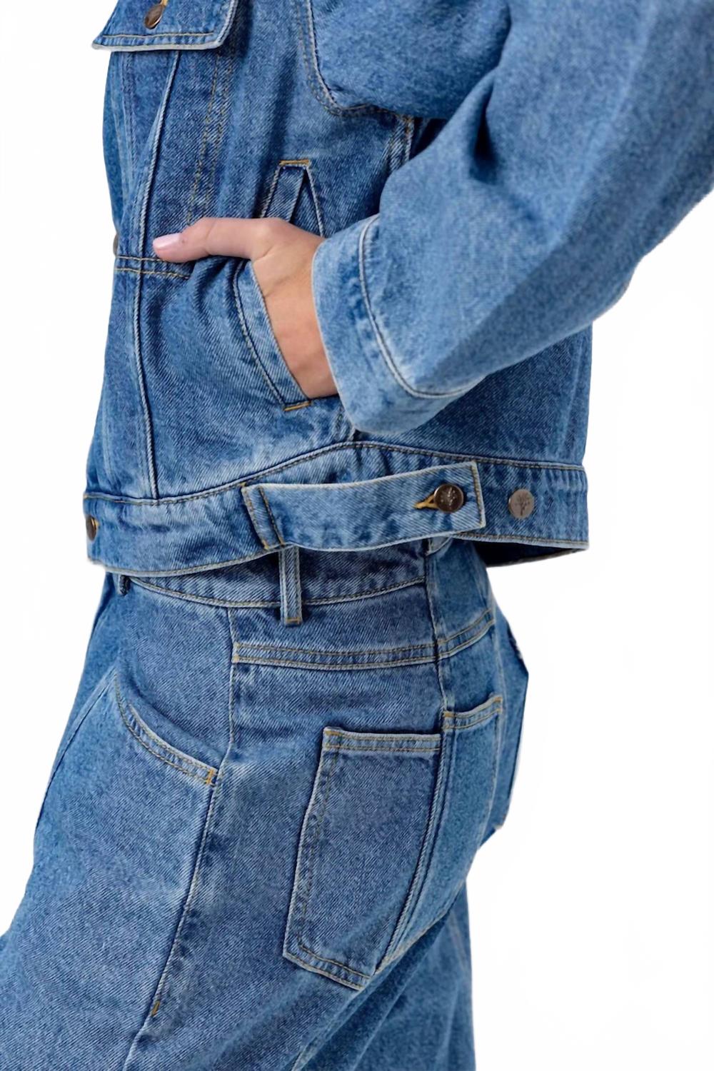 Quincy Jean Jacket In Blue - Image 5