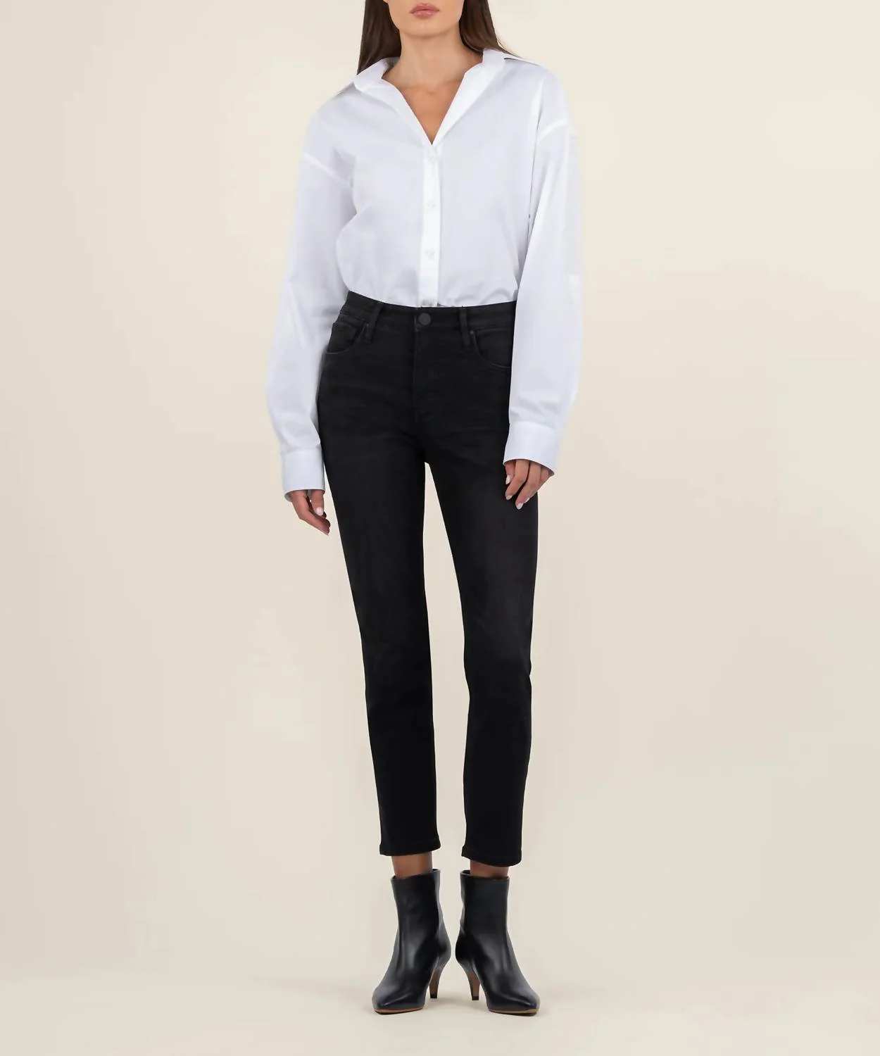 Rachael High Rise Fab Ab Mom Jean In Uplifting Wash