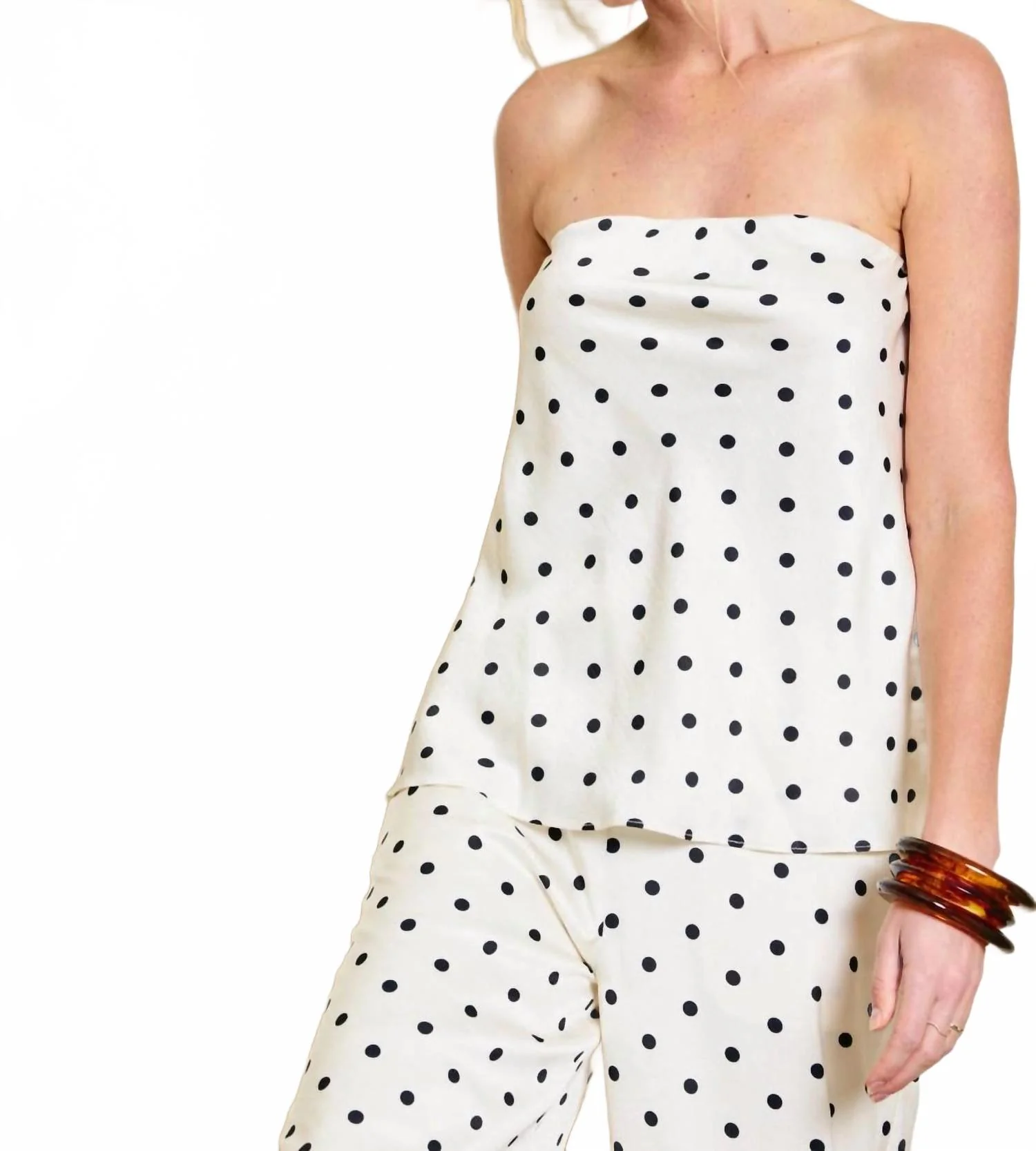 Ravyn Tube Top In Ivory Multi - Image 4