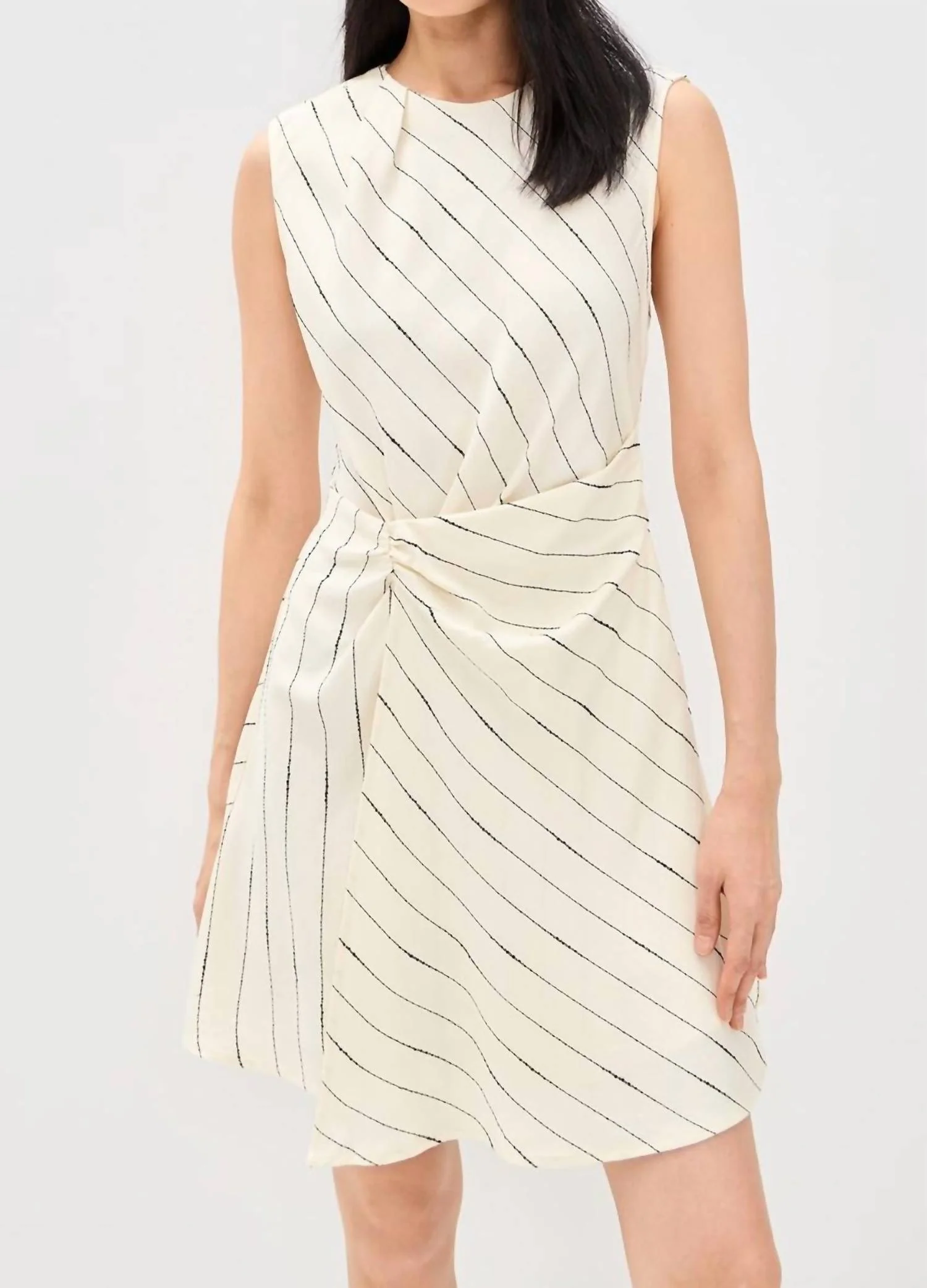 Rebekah Mini Dress In Ivory Black