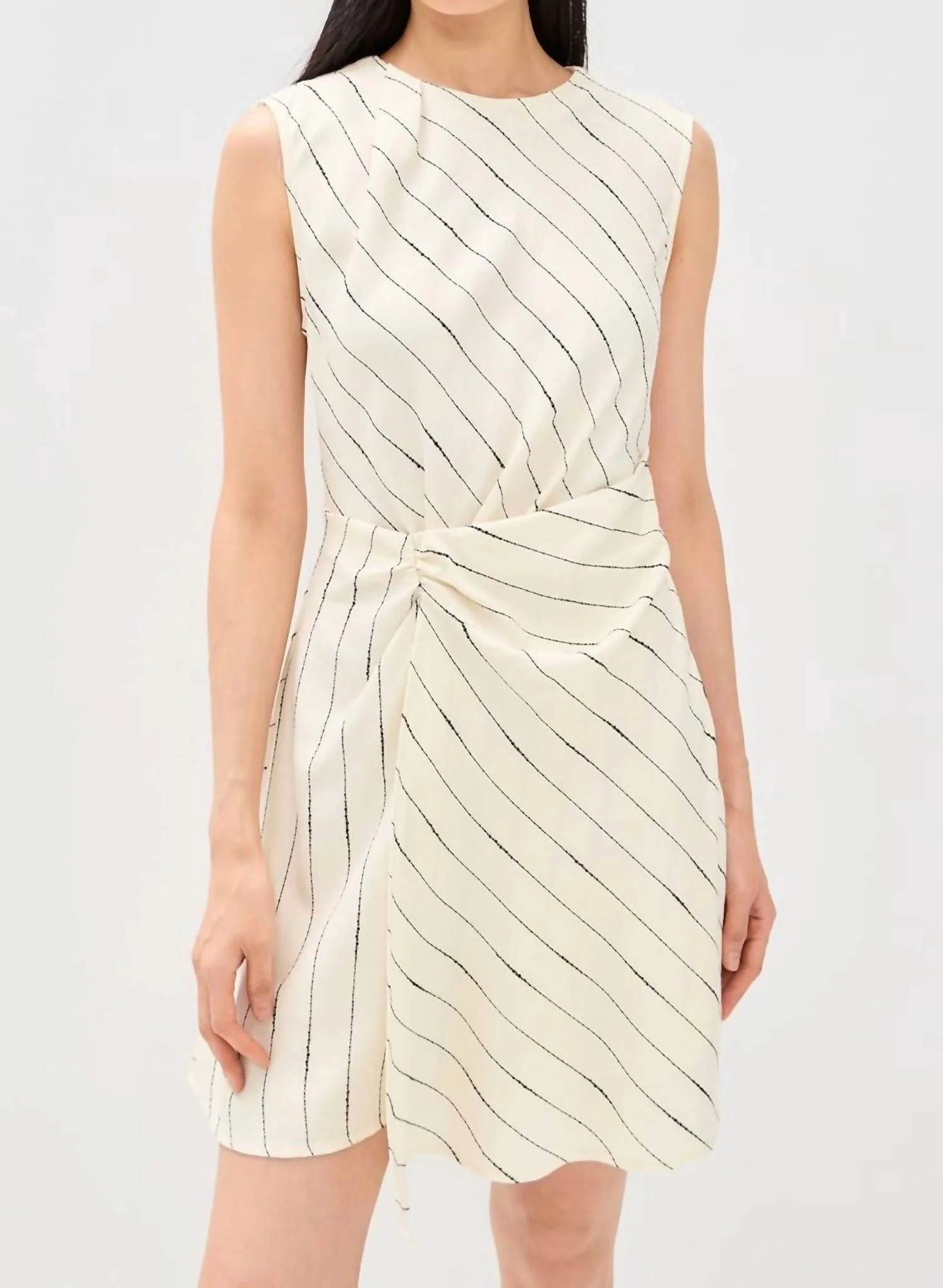 Rebekah Mini Dress In Ivory Black - Image 5
