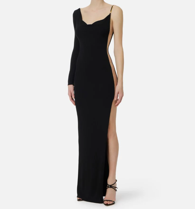 Red Carpet Crêpe Jersey Slit Dress - Image 2