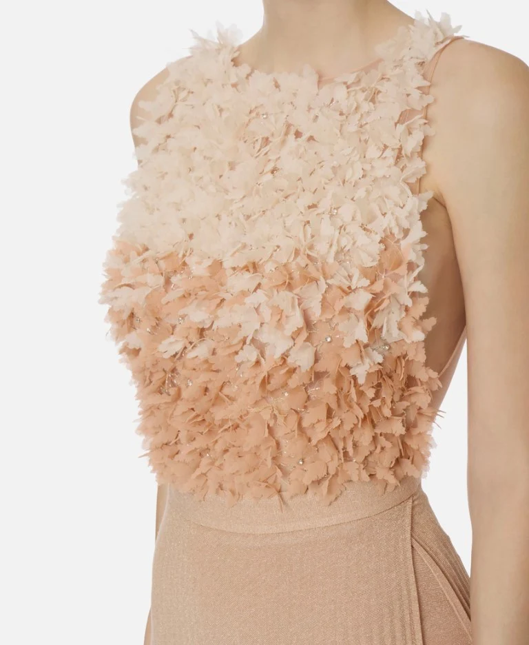 Red Carpet Lurex Jersey Dress - Image 3