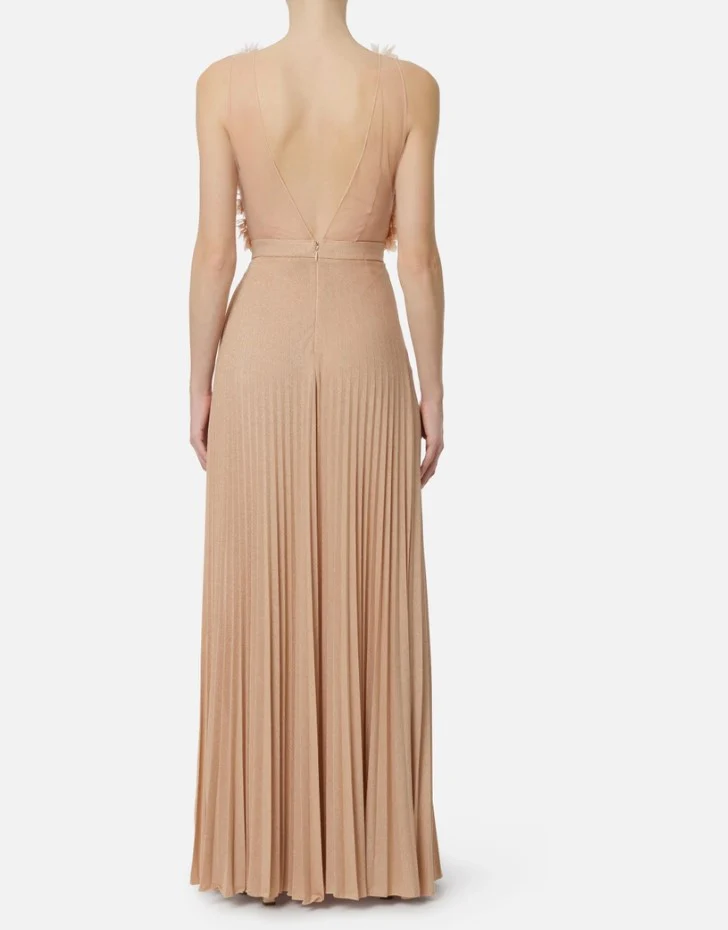 Red Carpet Lurex Jersey Dress - Image 4