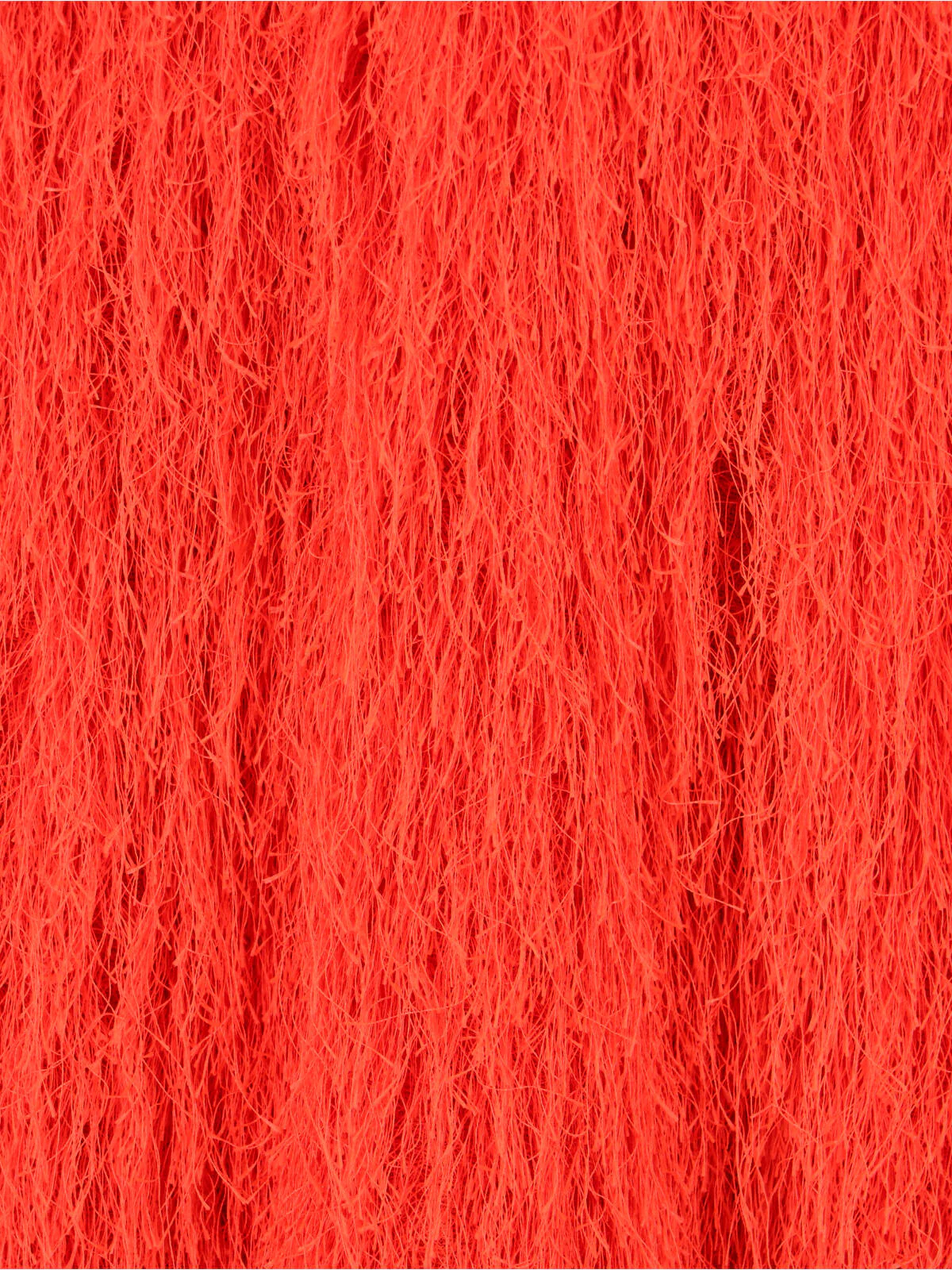 Red Sokna Fringe Textured Midi Skirt - Image 5