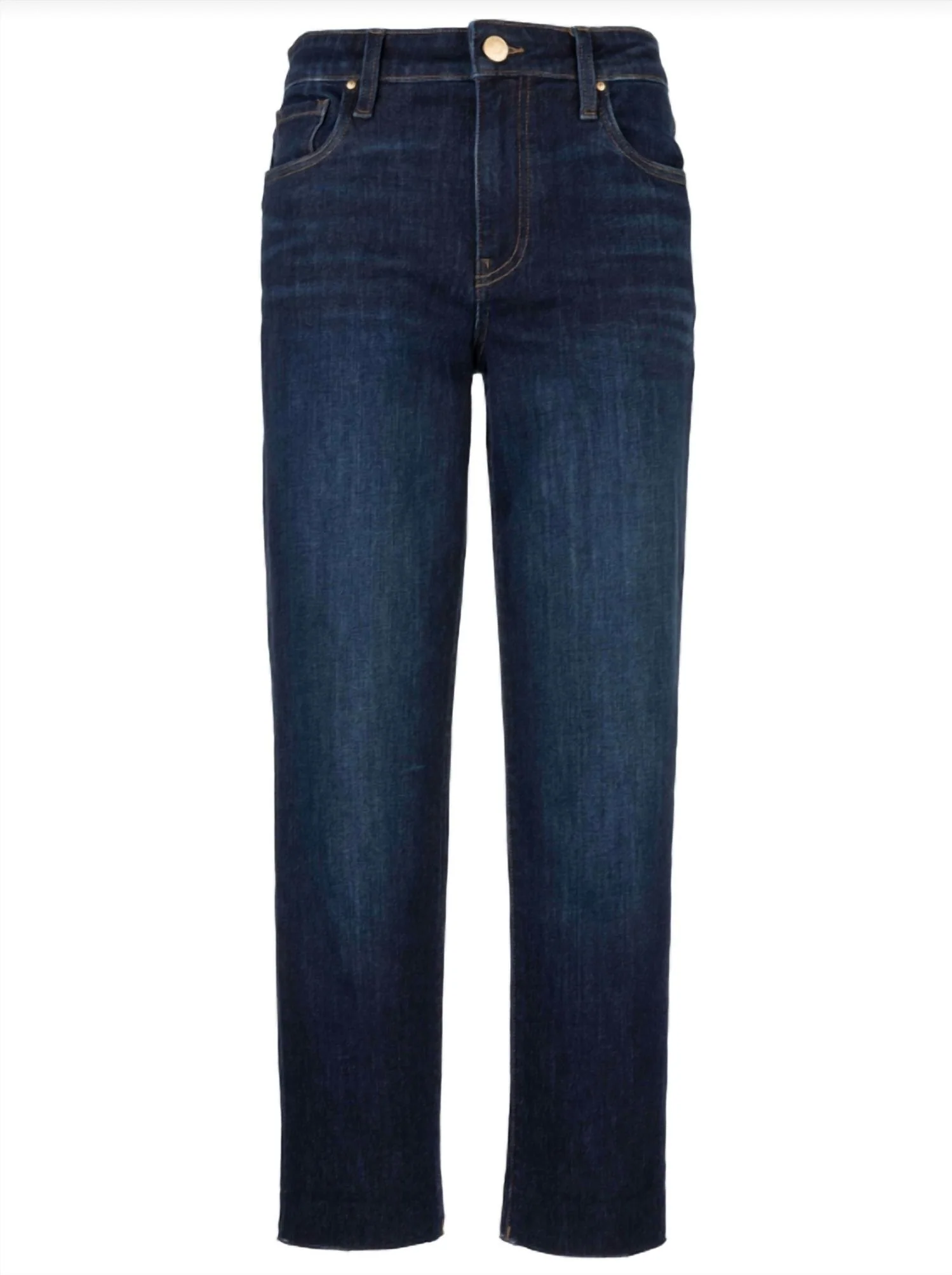 Reese Straight Leg With Raw Hem Jeans In Courageously - Image 4