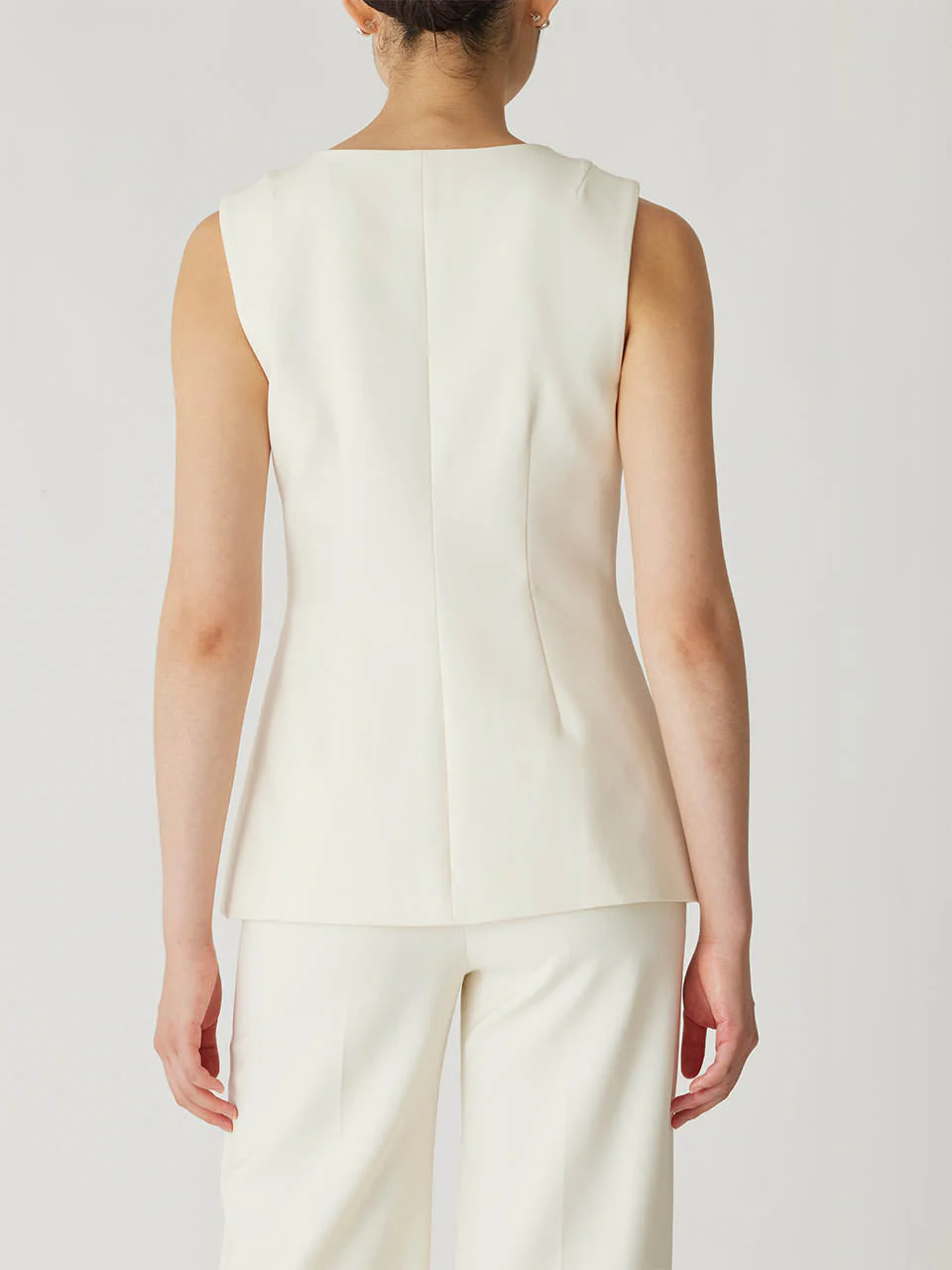 Refined Suiting Button Front Vest - Image 4