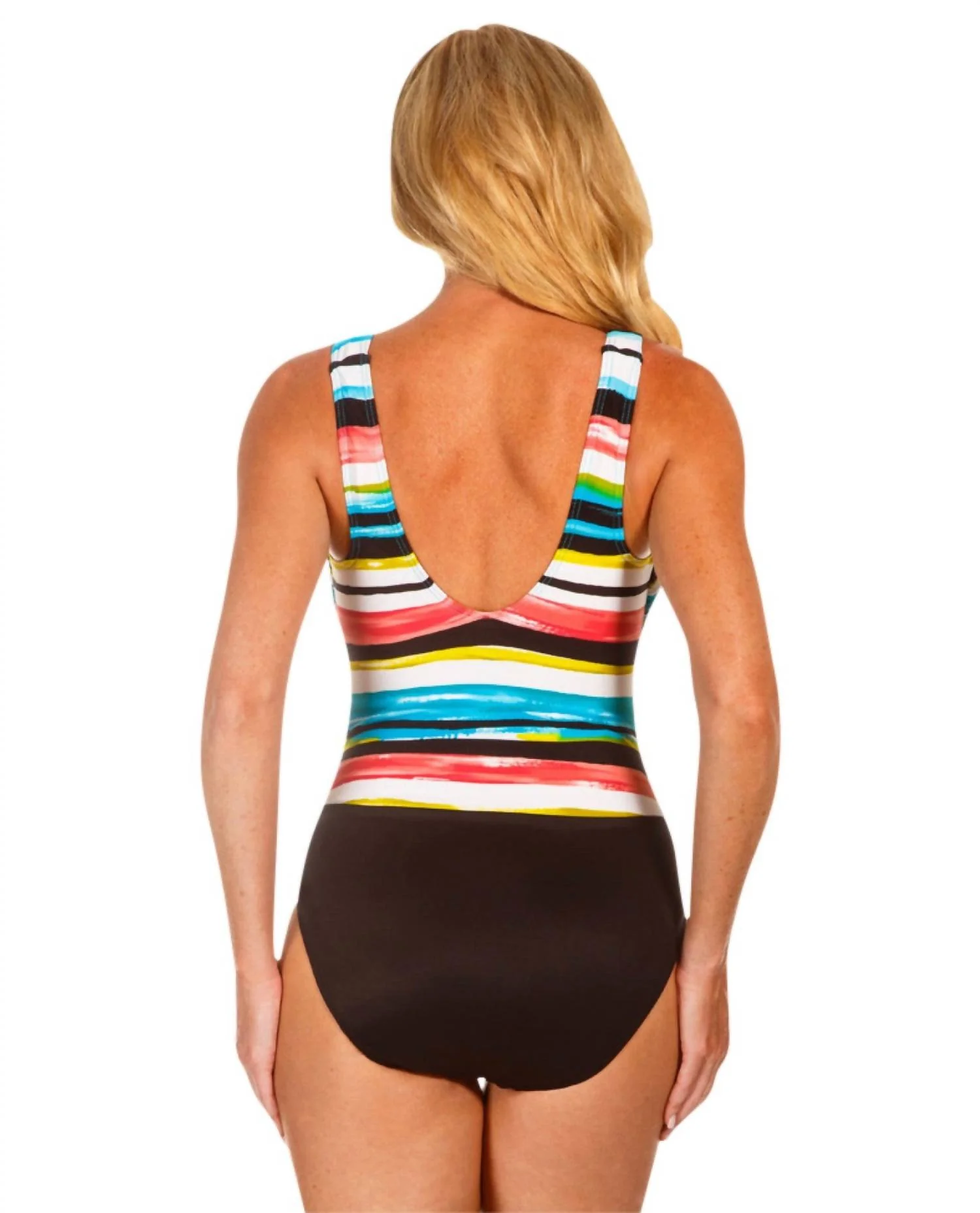 Regatta Underwire High Neck One Piece Swimsuit In Morning Sun - Image 2