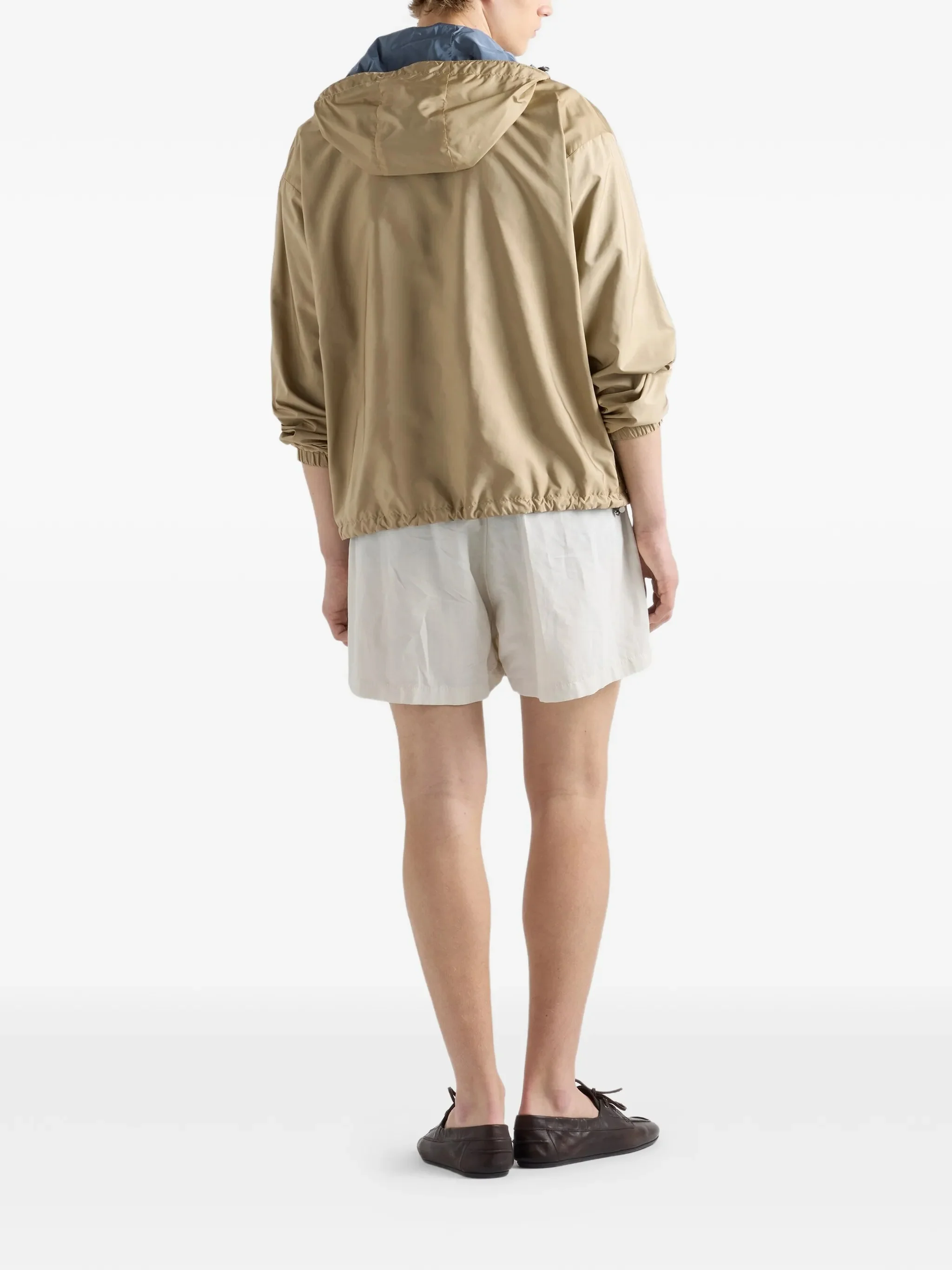 Reversible Beige/Blue Sporty Zip Jacket - Image 3