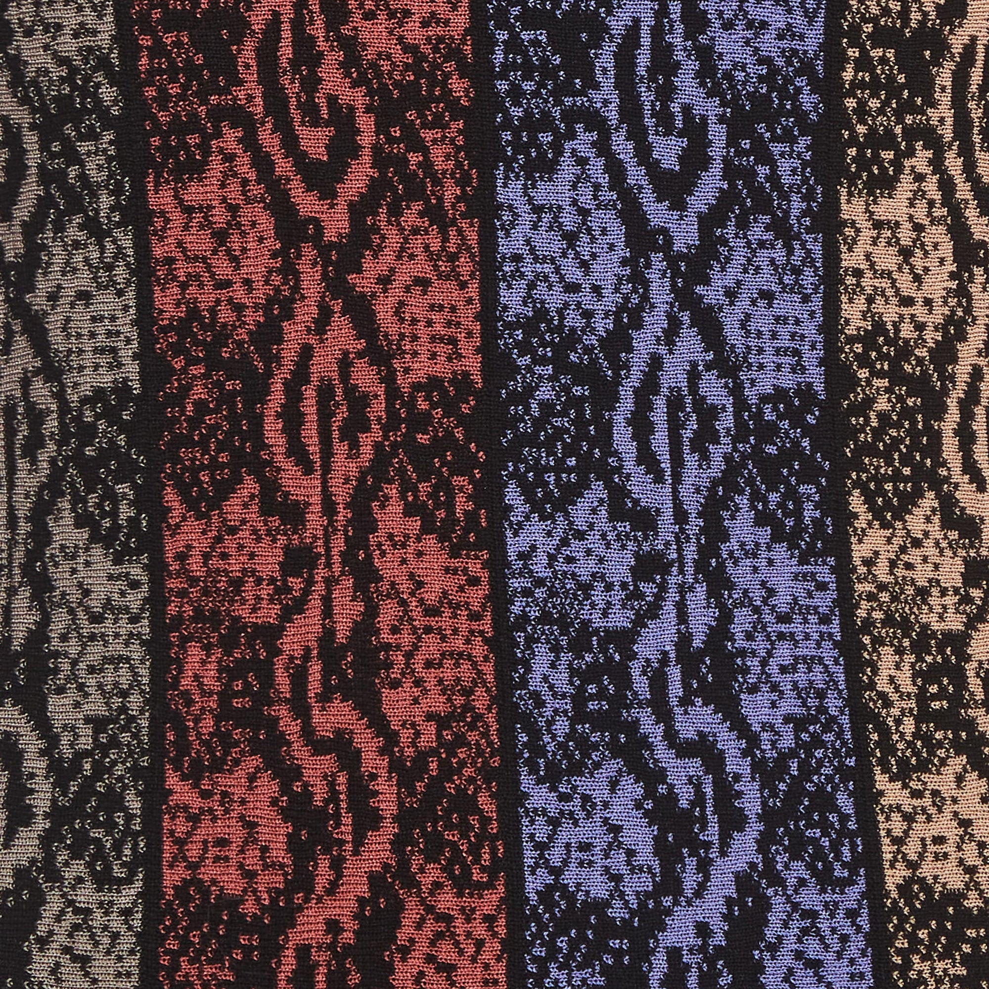 Roberto Cavalli Multicolor Panelled Knit Sleeveless Maxi Dress - Image 4