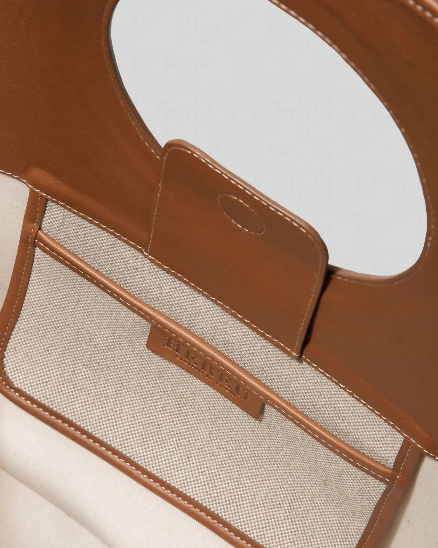 Roda L Canvas Tote Bag In Beige/ Tan - Image 5