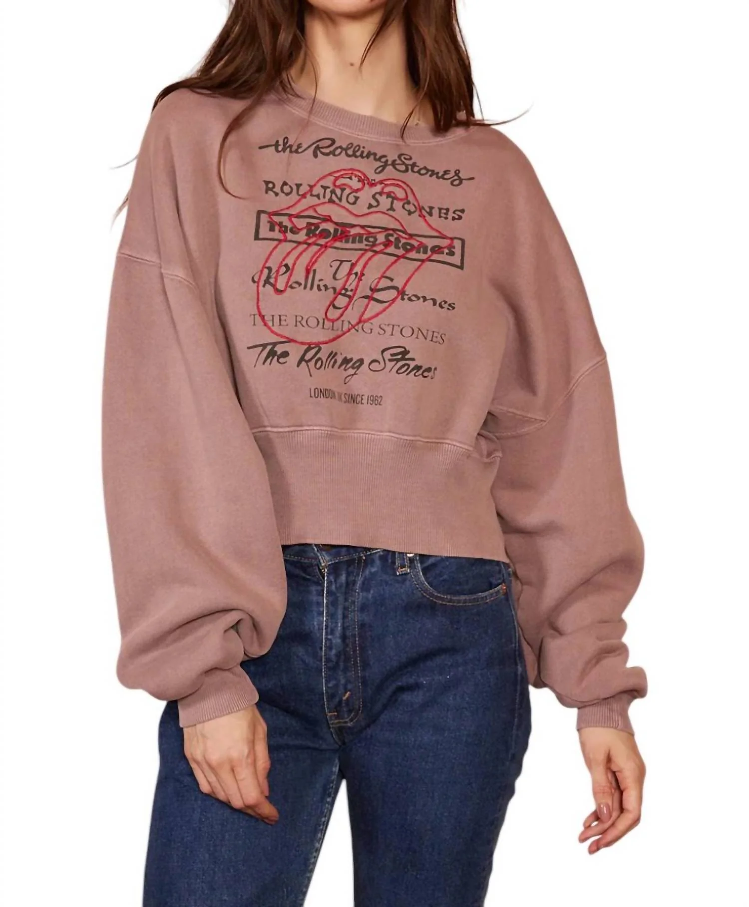 Rolling Stones London 1962 Sweatshirt In Desert Rose