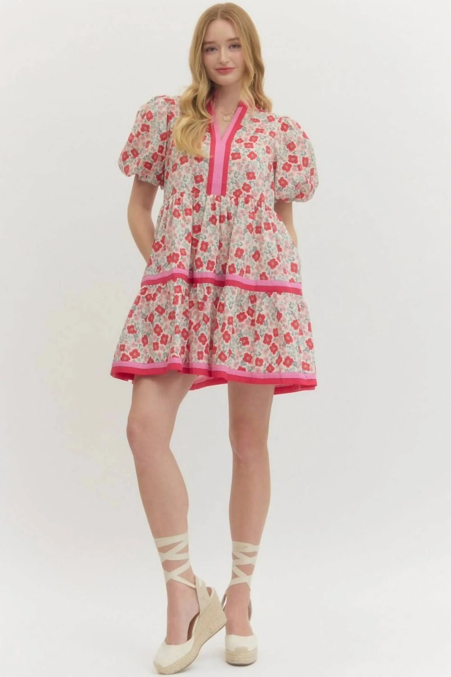 Romford Dress In Pink - Image 3