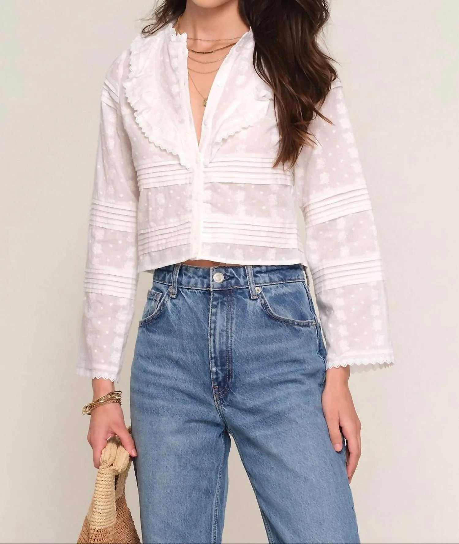 Romy Top In Eggshell