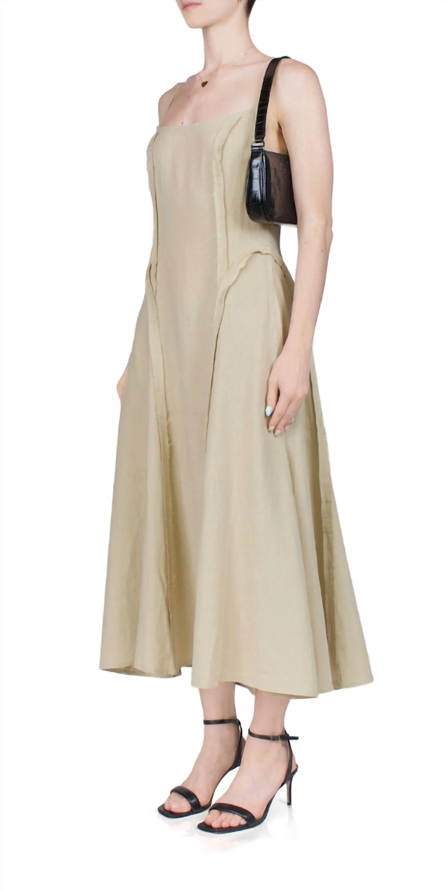 Rosalba Dress In Sand - Image 3