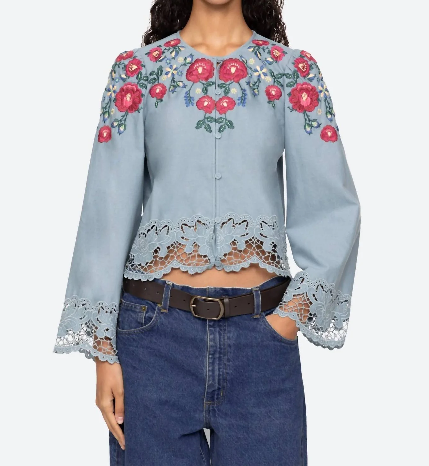 Rosaline Top In Blue