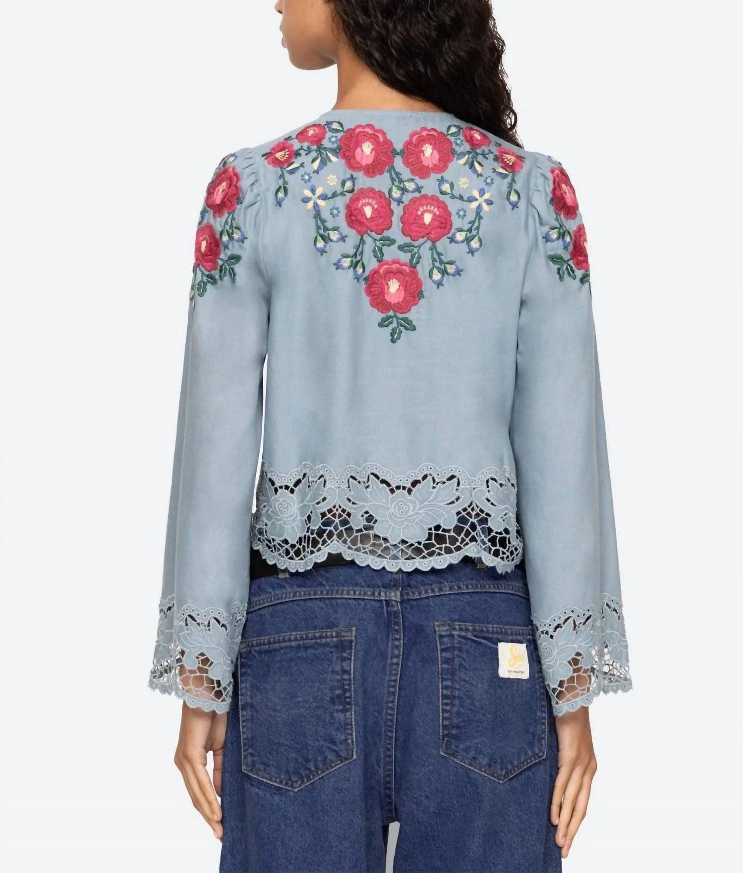 Rosaline Top In Blue - Image 3