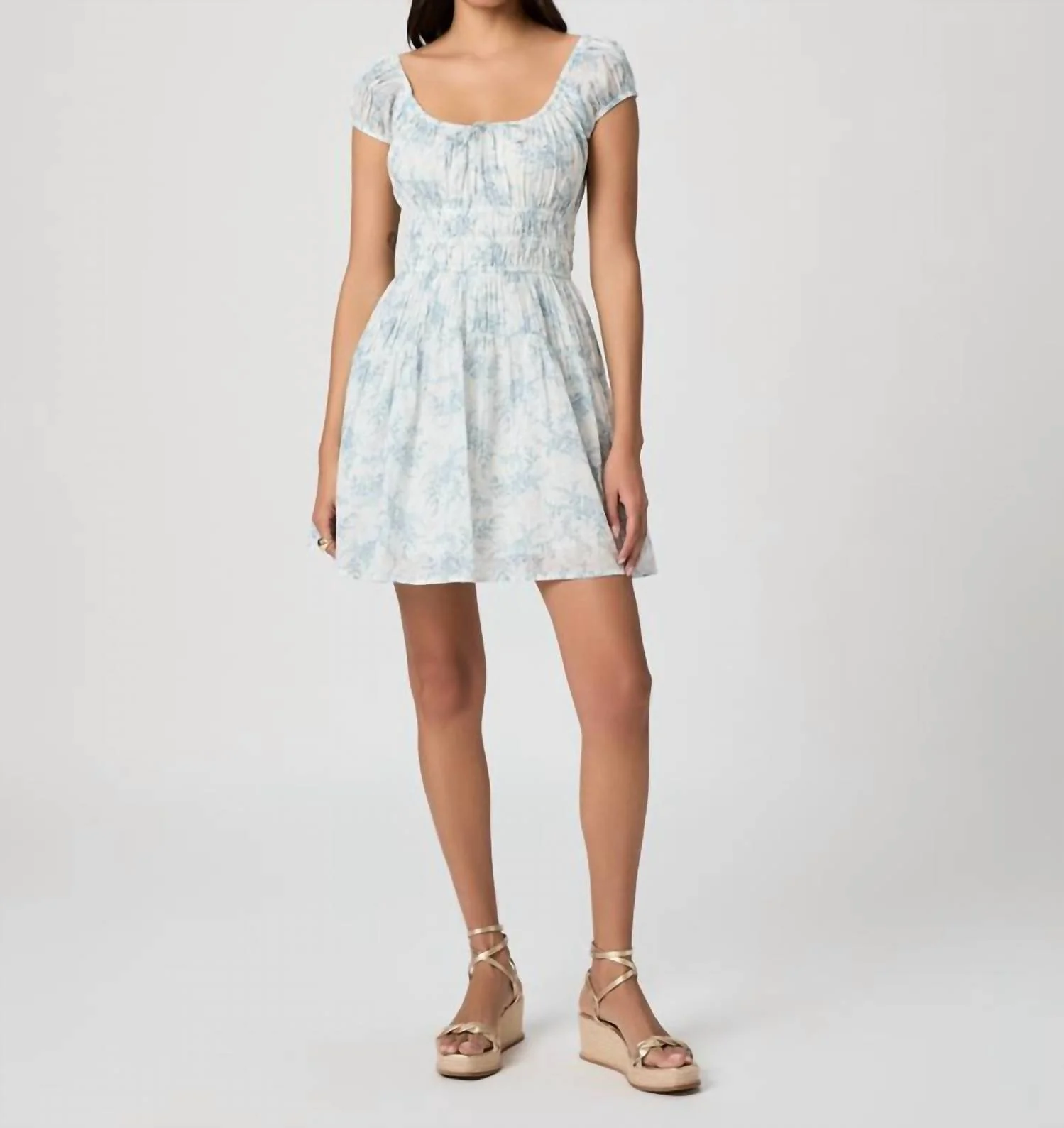 Rosewood Dress In White/surf