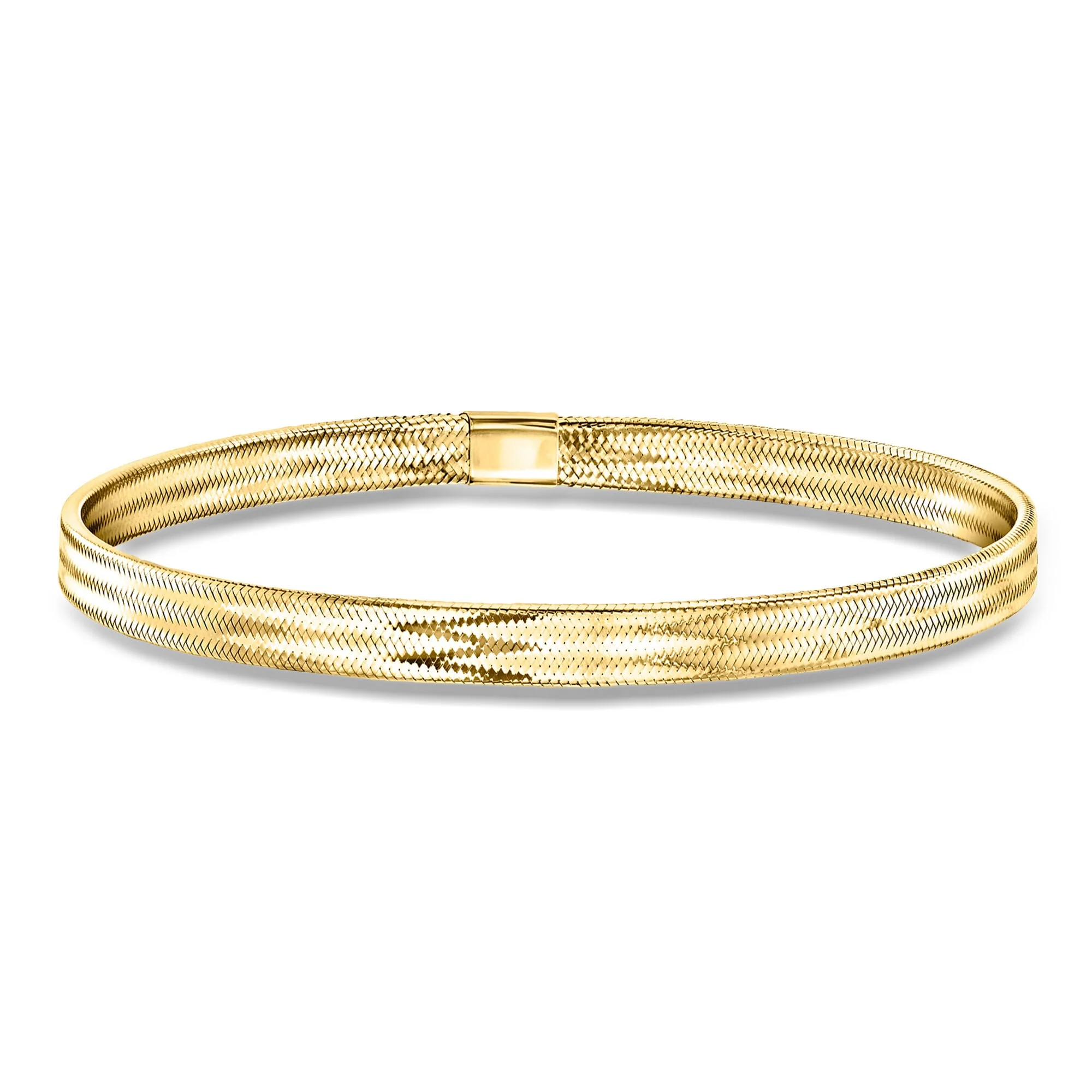 Ross-Simons Italian 10kt 2-Tone Gold Jewelry Set: 2 Mesh Stretch Bracelets - Image 3