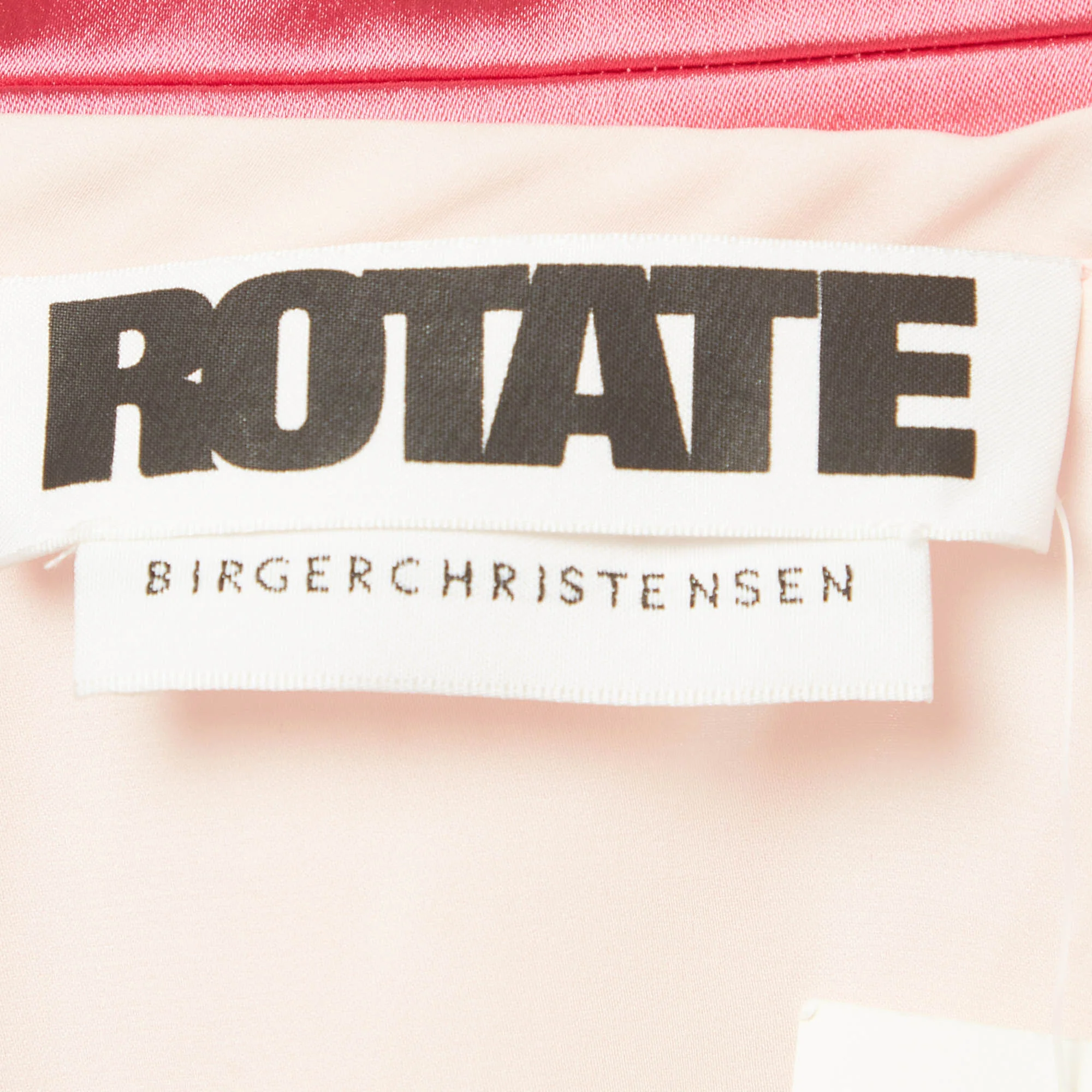 Rotate Birger Christensen Pink Sequin And Satin Blazer - Image 4