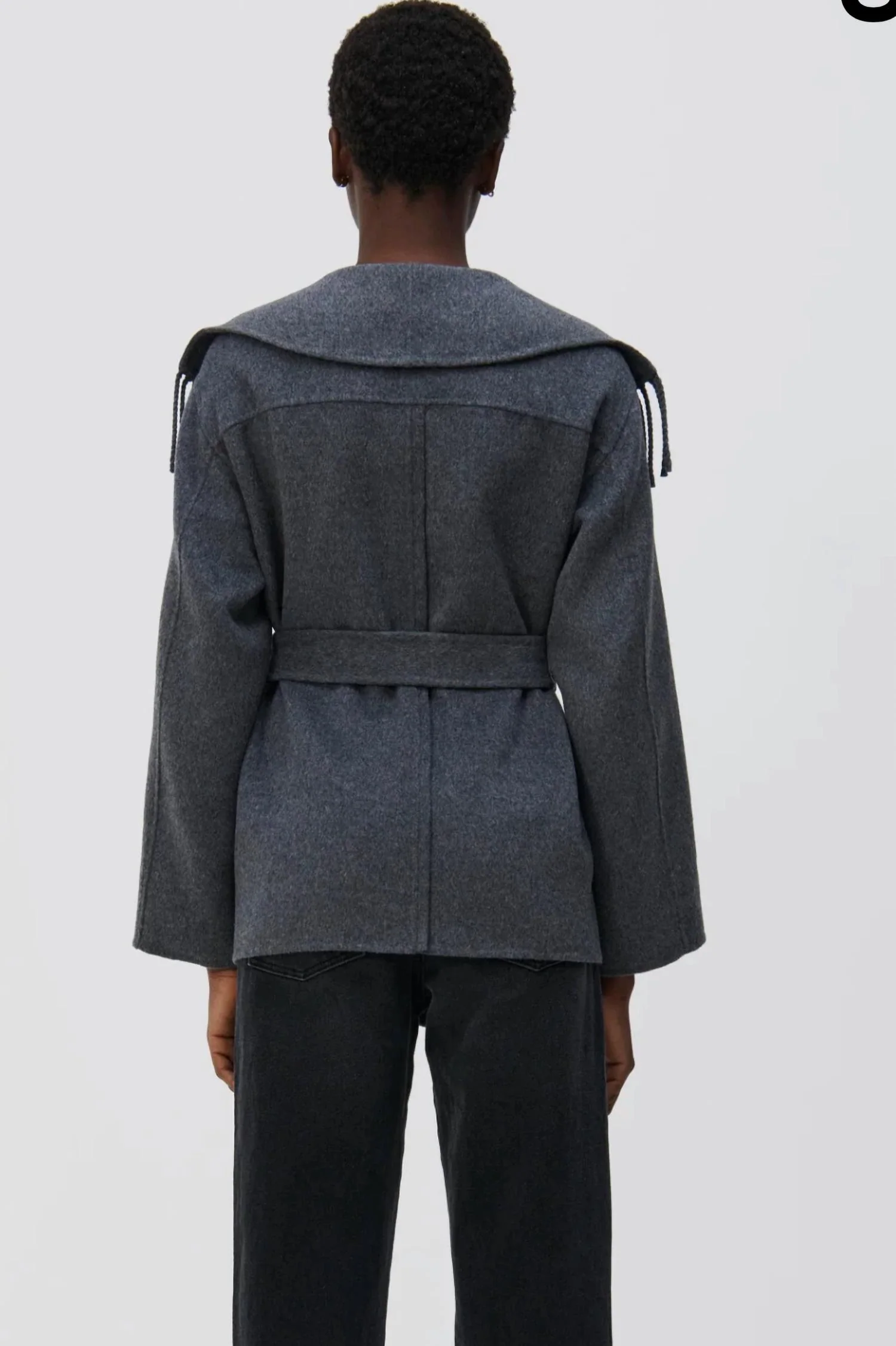Rowen Jacket In Grey Melange - Image 2