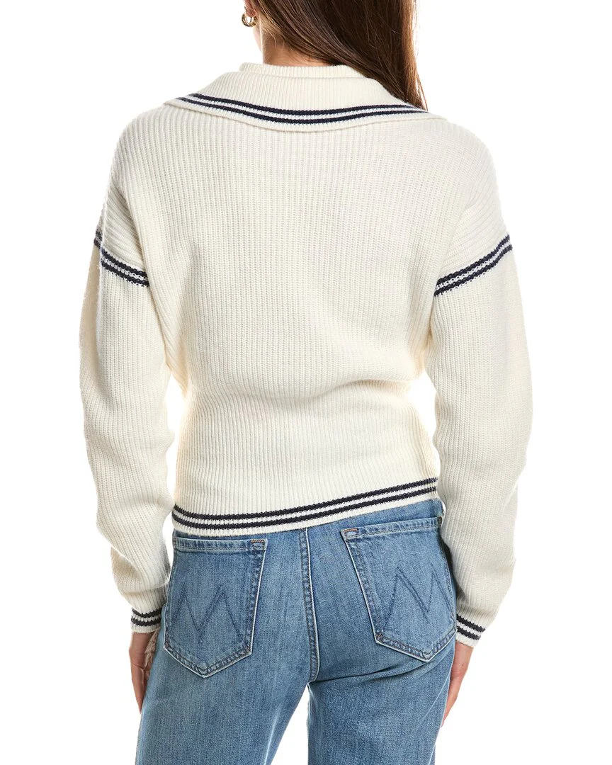 Rowing Blazers Double Collar 1/4-Zip Wool-Blend Pullover - Image 2