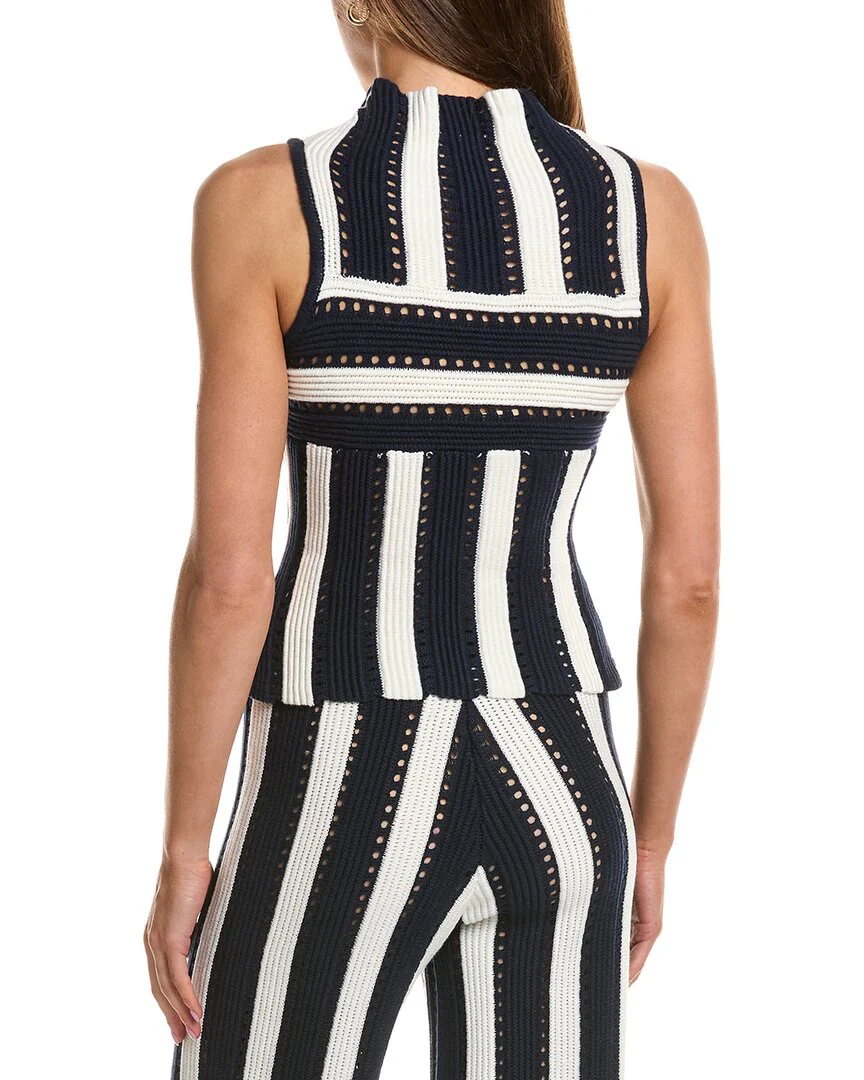 Rowing Blazers Knit Stripe Wool-Blend Tank - Image 2