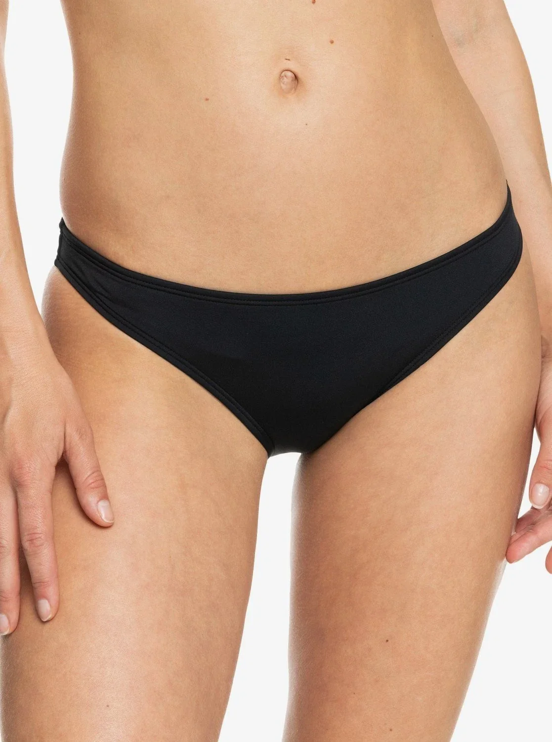 Roxy Beach Classics Moderate Bikini Bottom Women's Black Swimwear DSGL230