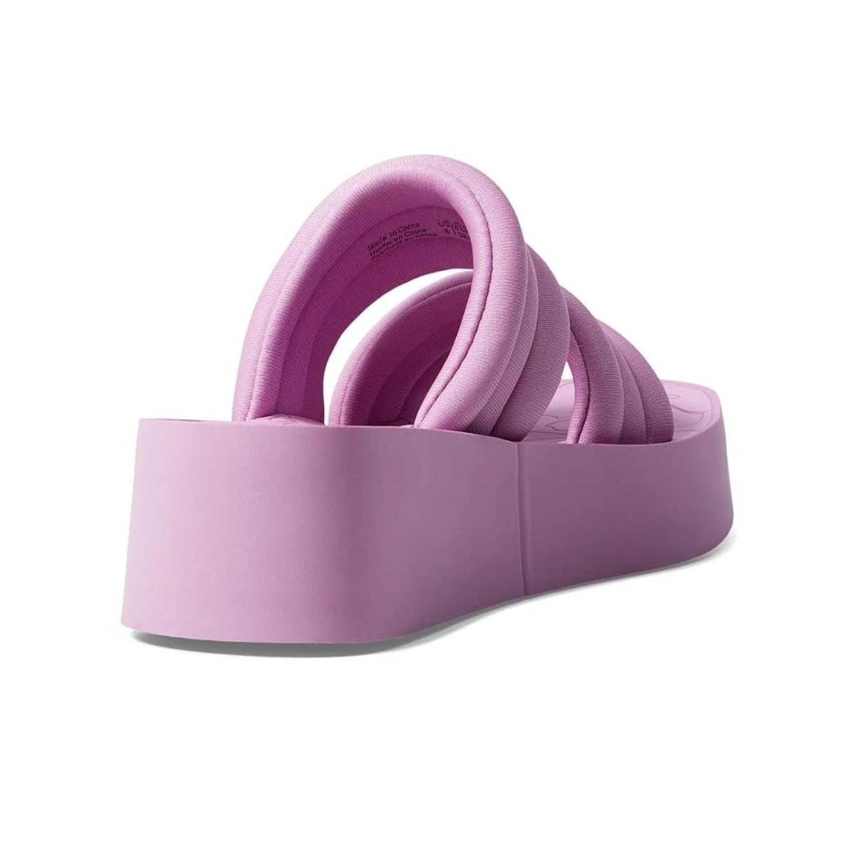 Roxy Totally Tubular Platform Sandals Women's Pink Slip On Slide HTAT1211 - Image 3