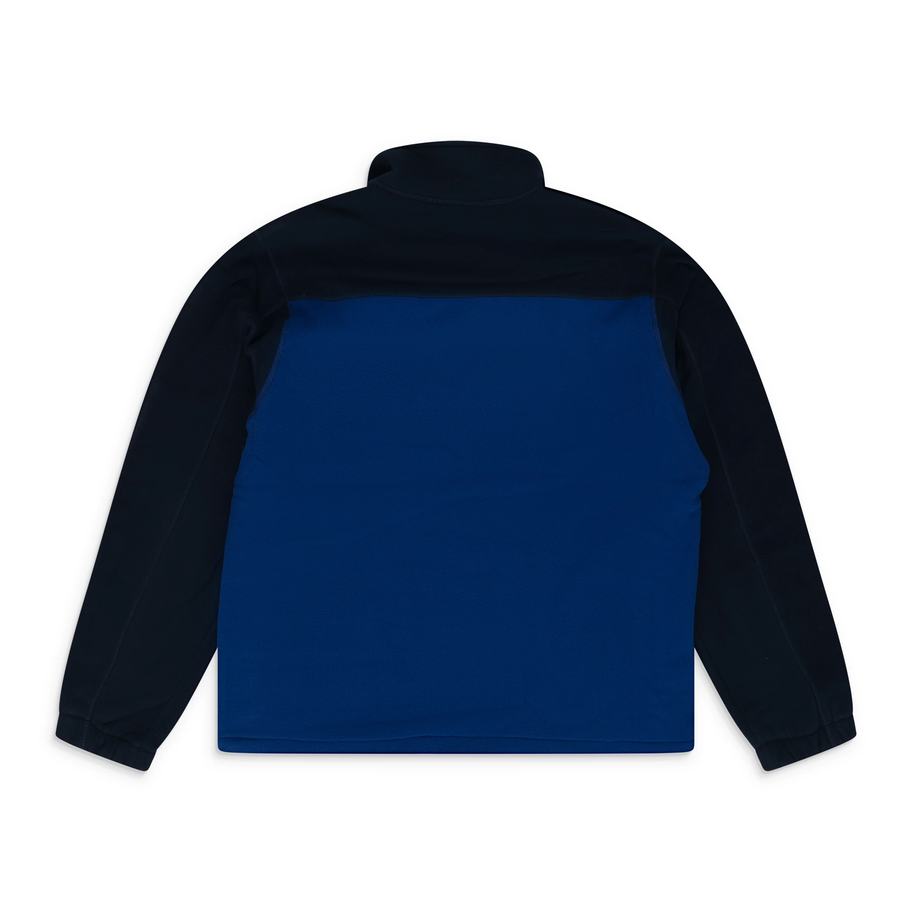 Royal Blue Low Pile Fleece Blocked Pullover - Image 2