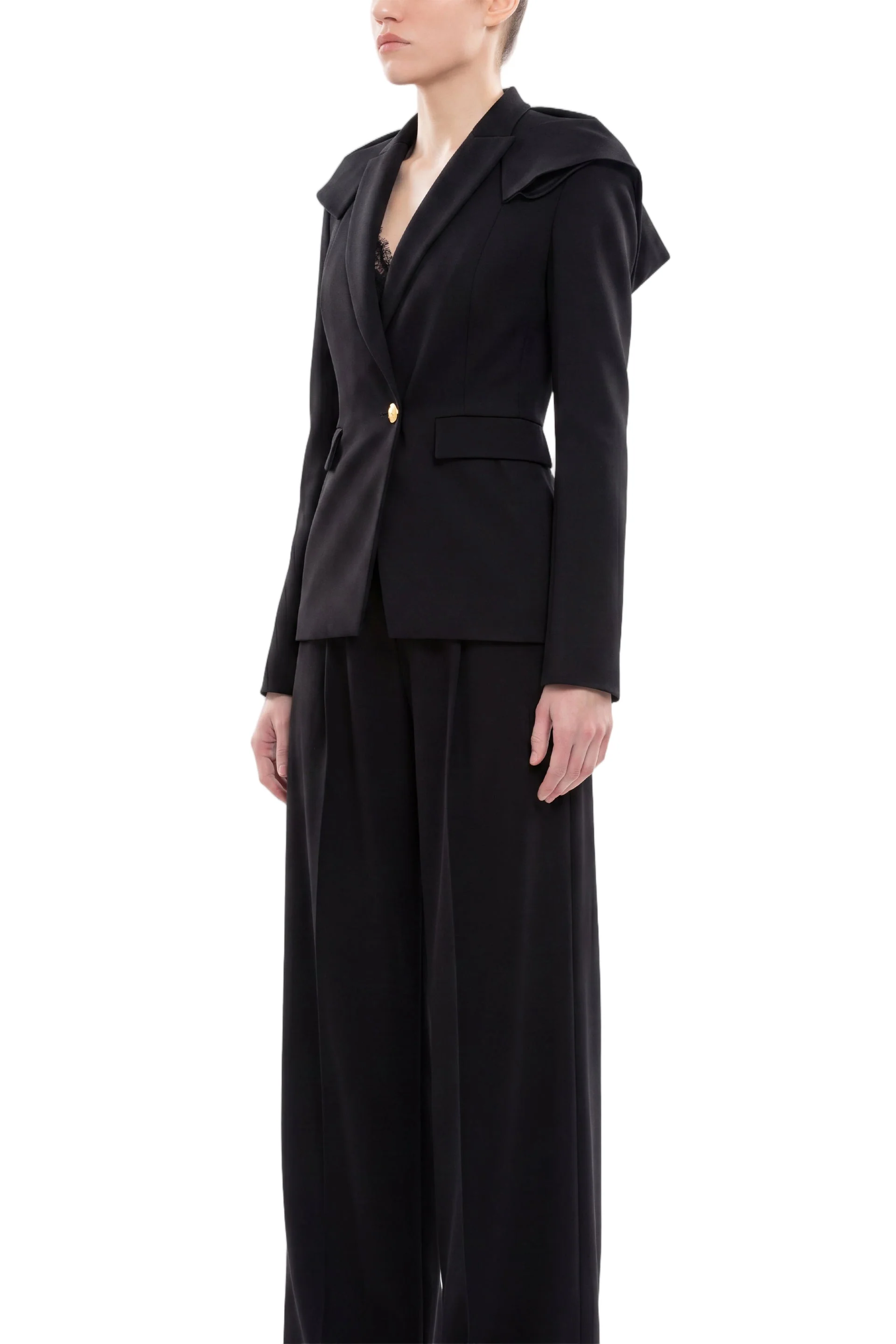 Ruffled Tailored Jacket - Image 2
