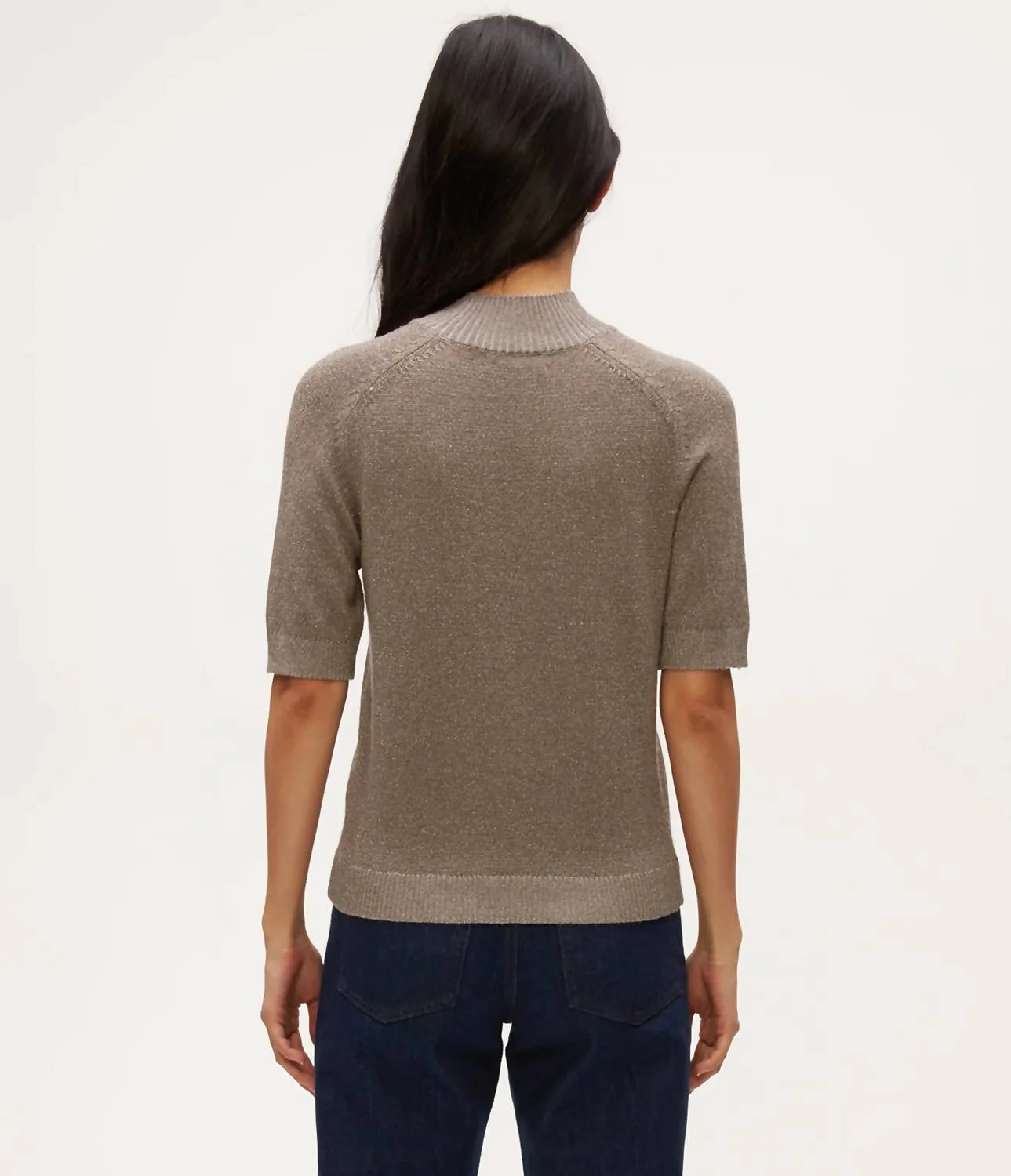 Sabel Metallic Sweater In Pewter - Image 4