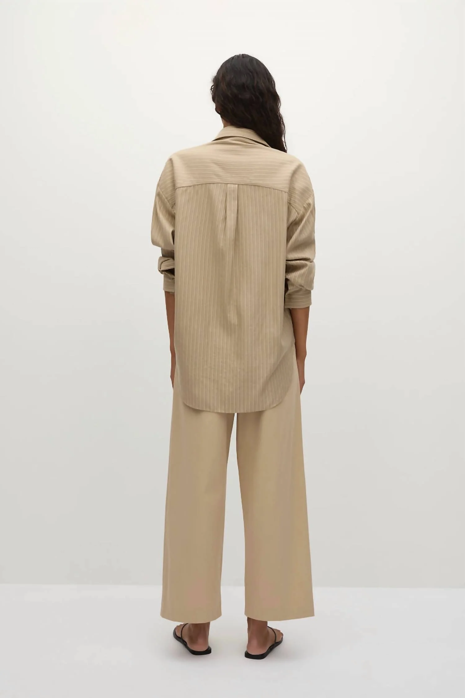 Sable Cotton Trouser Pants In Fawn - Image 3