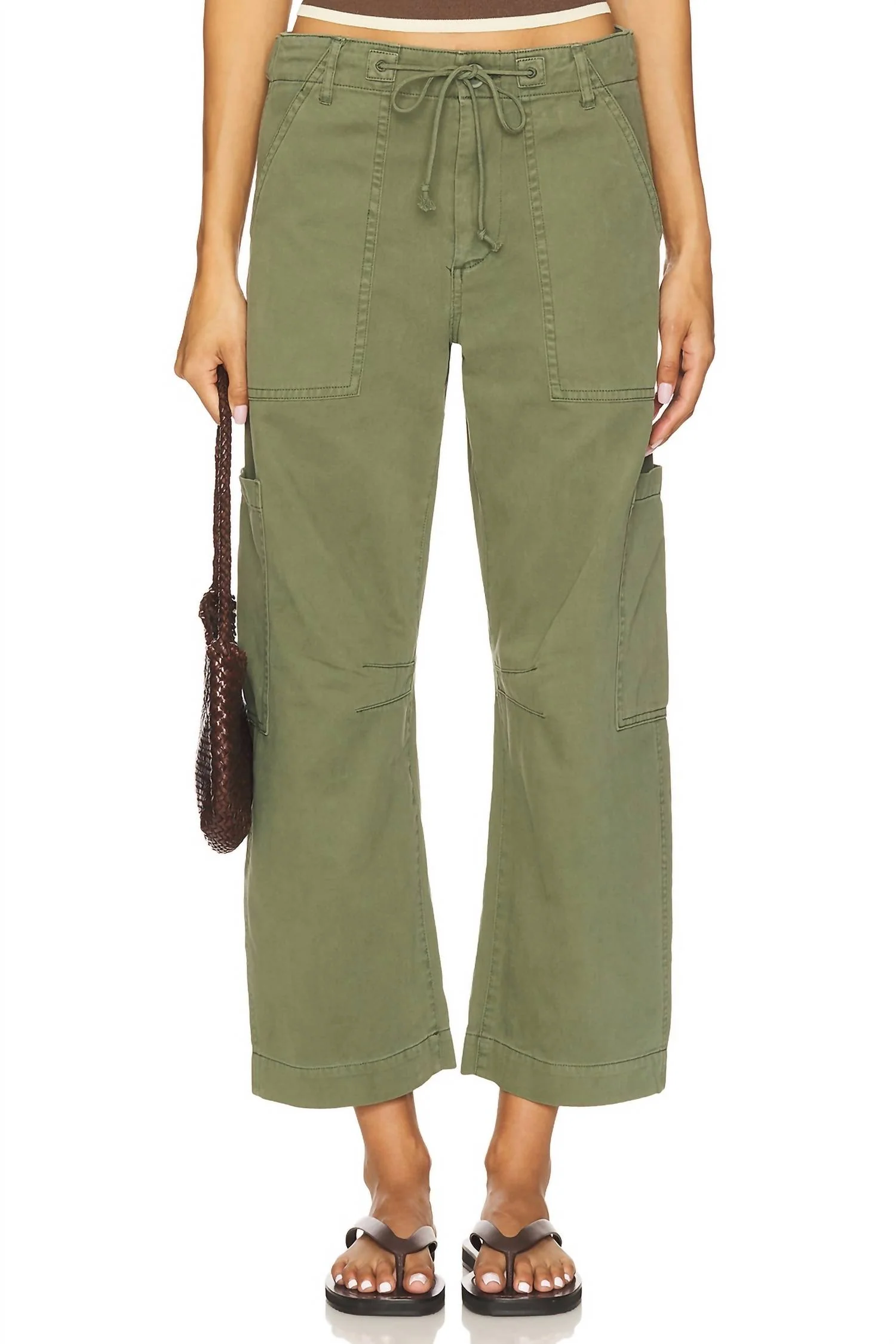 Sabrina Curved Utility Pant In Meadow