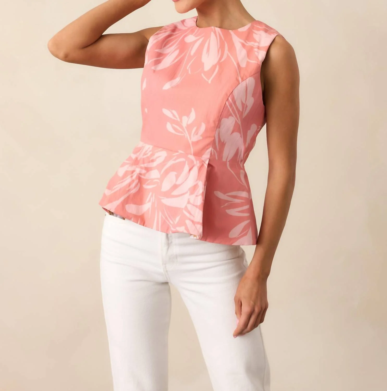 Sabrine Reversible Peplum Top In Mums The Word