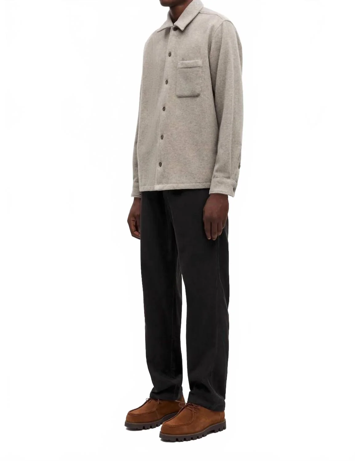 Sadamon Jj Overshirt In Elephant Skin - Image 3