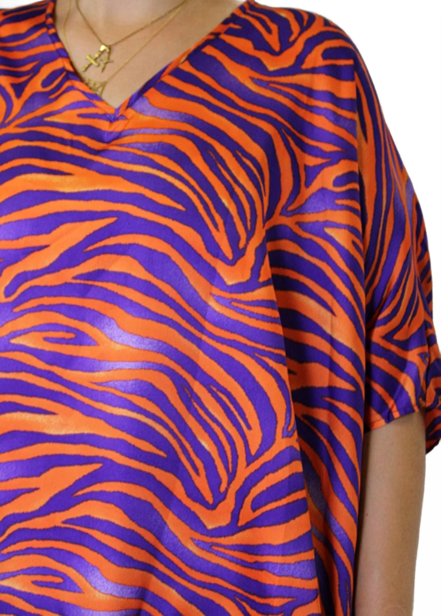 Sadie Fight Tigers Oversized Top In Multi - Image 2
