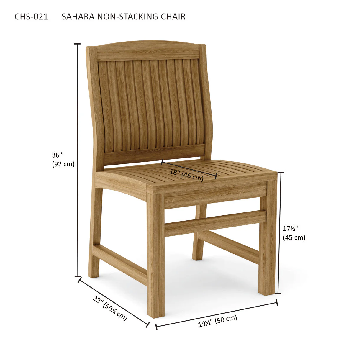 Sahara Non Stack Dining Side Chair - Image 5