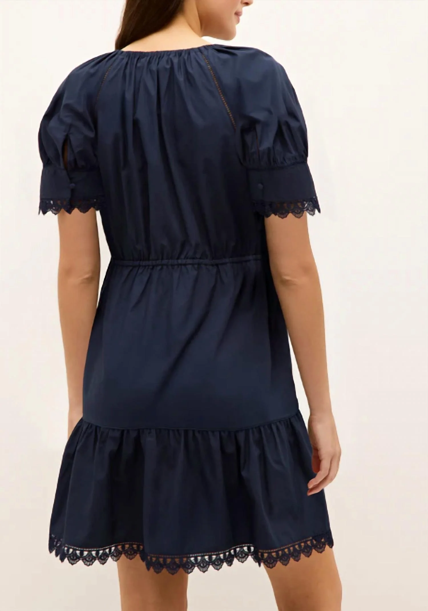 Sallie Dress In Naval - Image 2