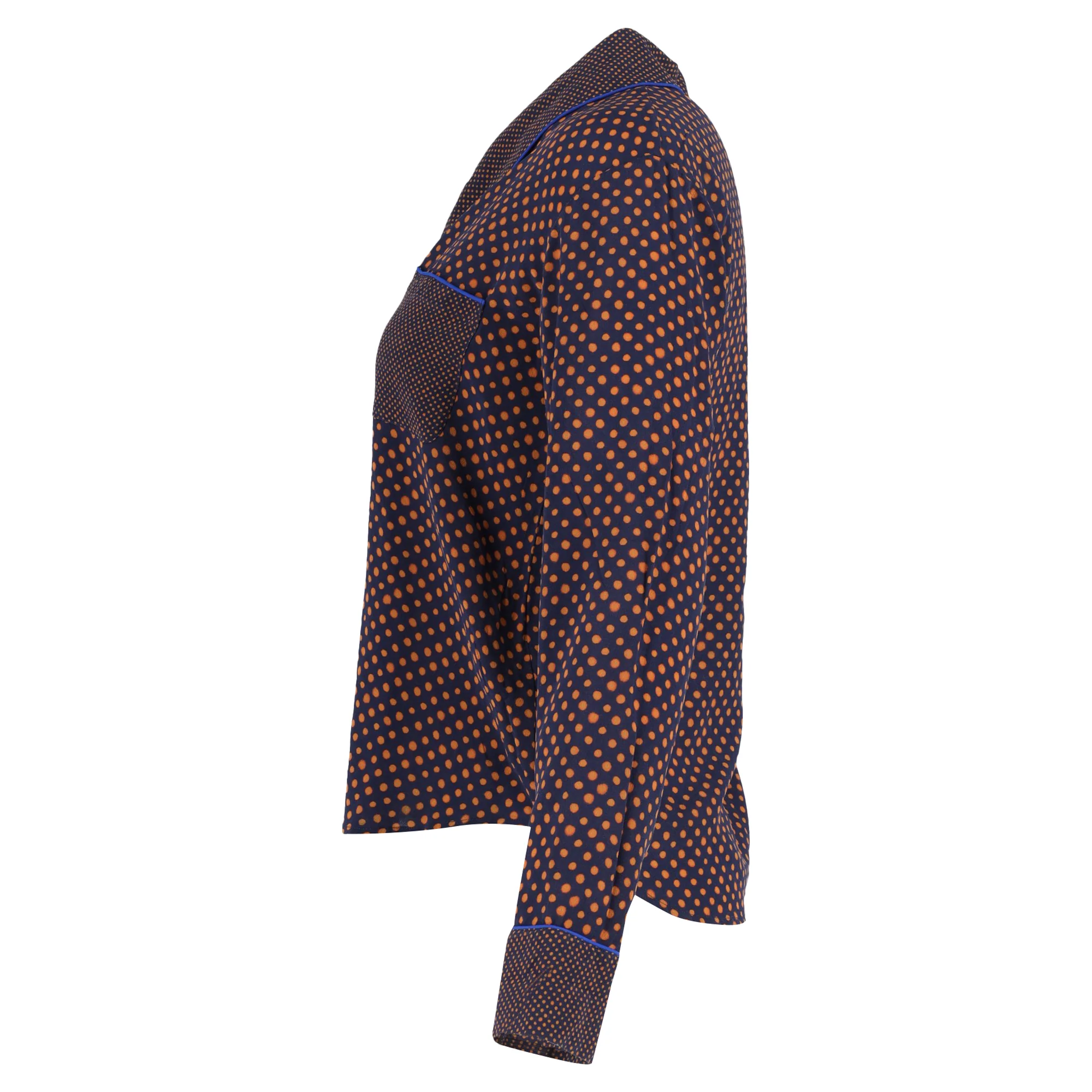 Saloni Peggy Printed Button Down Shirt in Multicolor Silk - Image 2