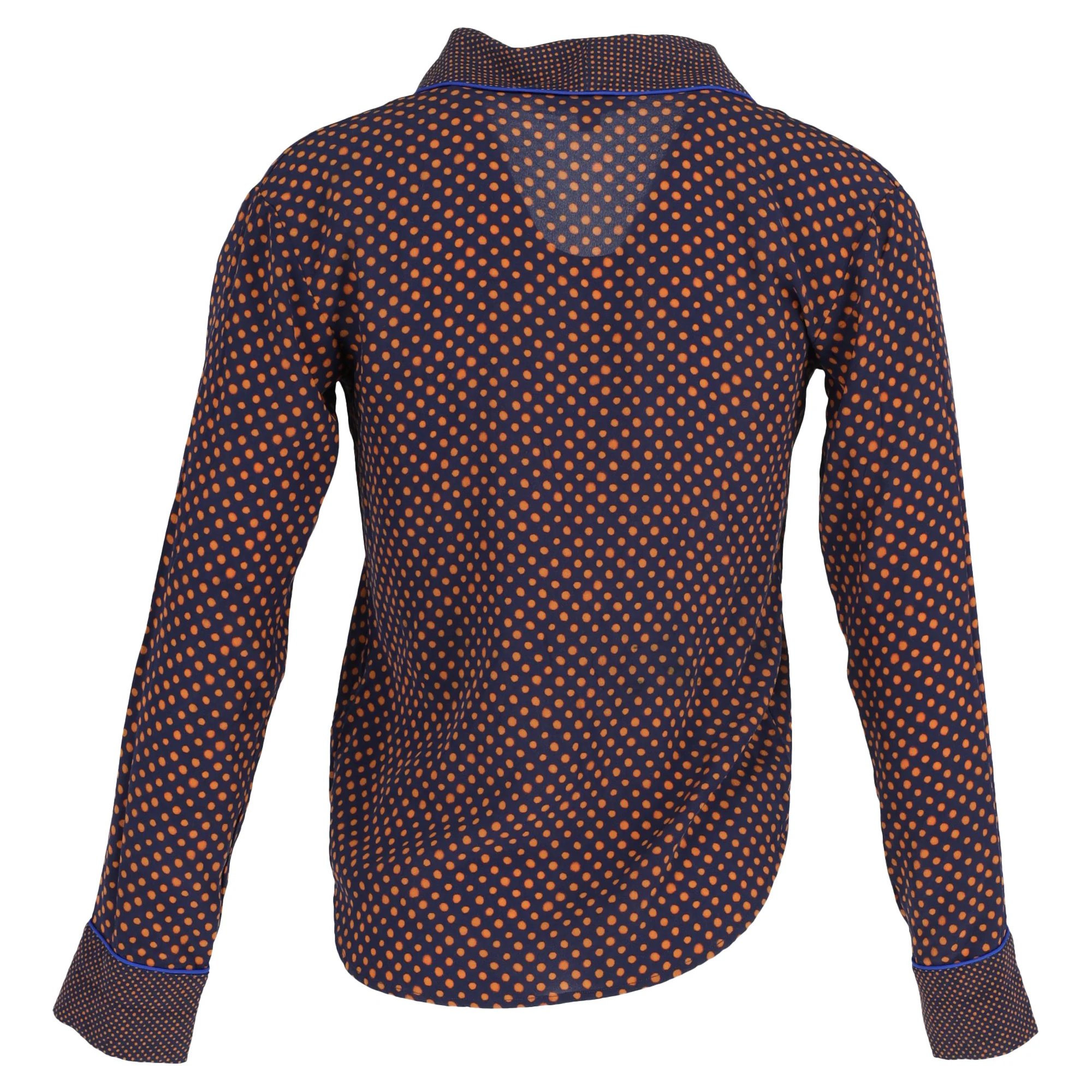 Saloni Peggy Printed Button Down Shirt in Multicolor Silk - Image 3