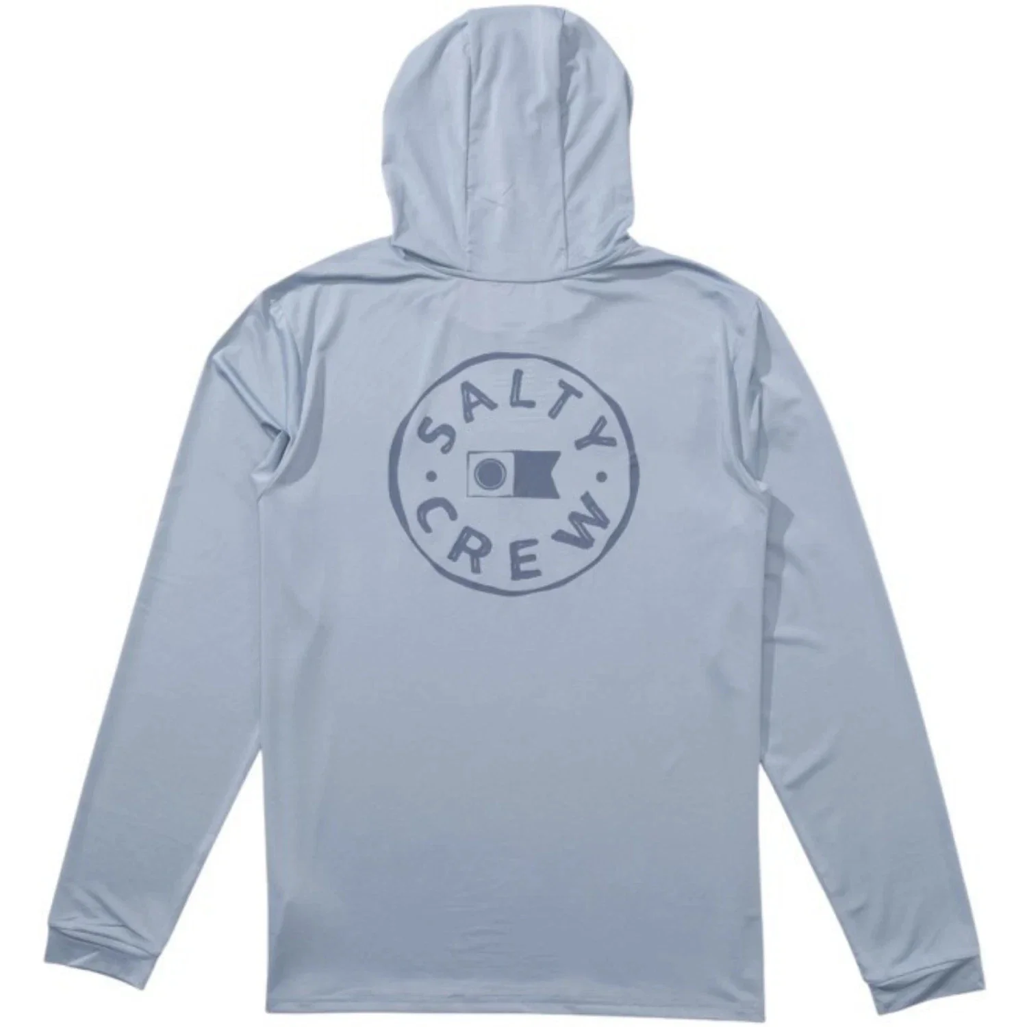 Salty Crew Watermark Hoodie Mens Blue Fog Stretch Long Sleeve Pullover JDM2784 - Image 2
