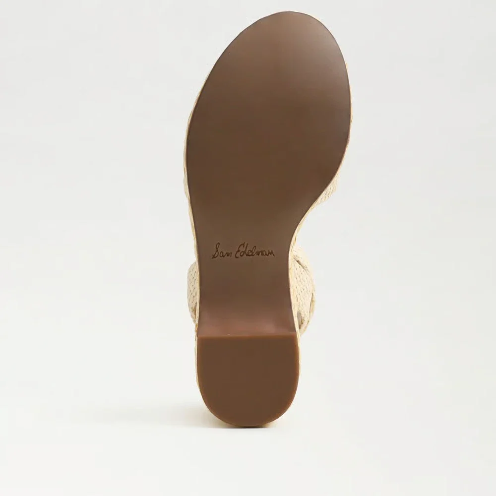 Sam Edelman April J0164F1250 Sandals Women's Ivory Wedge Espadrille HTAT1020 - Image 6