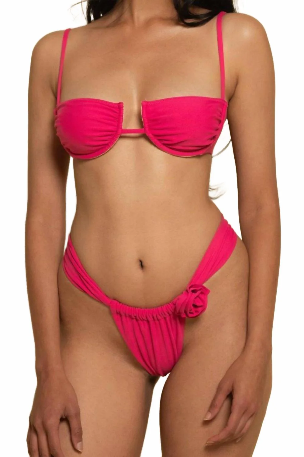 Sandra Bikini Bottom In Raspberry - Image 3